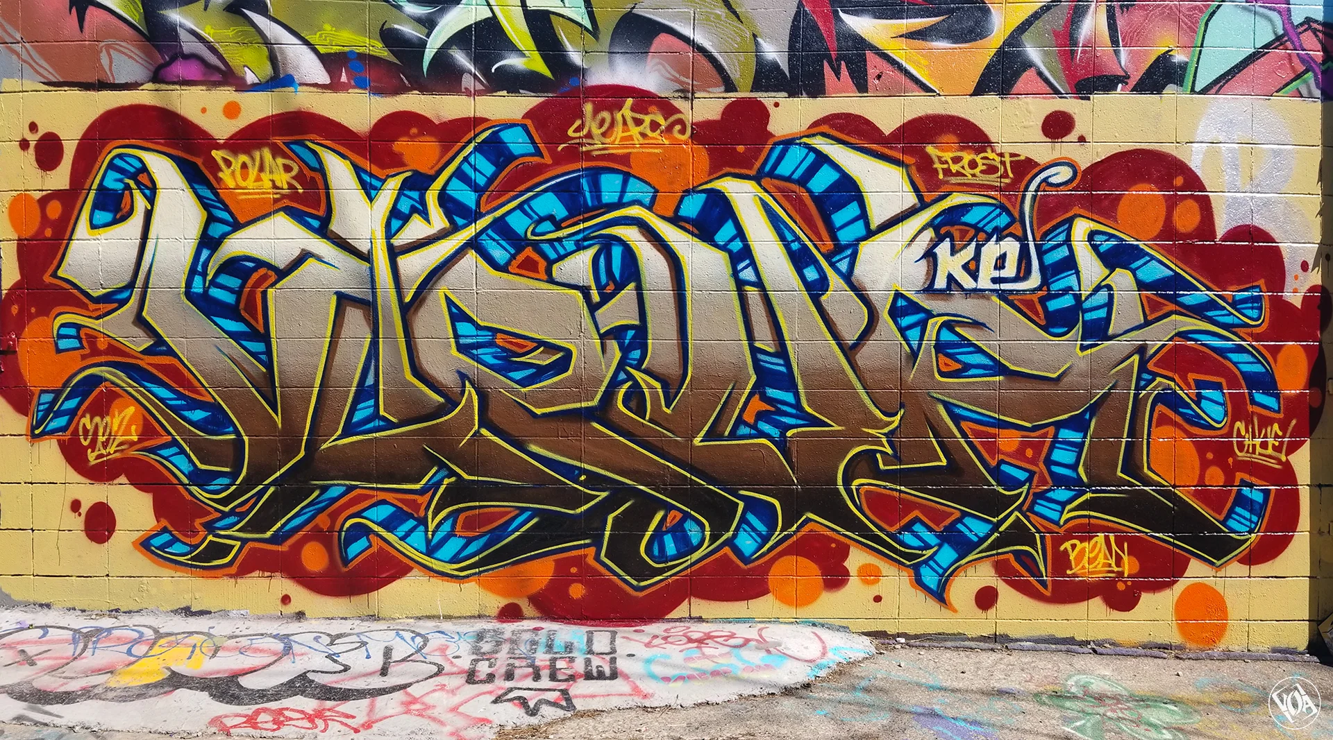 Vapuric's first wall of 2018.