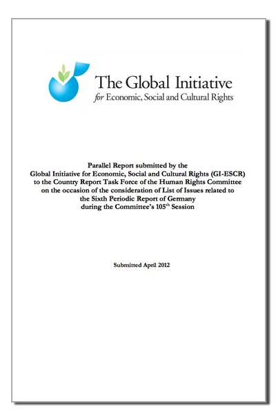 Parallel Report: Germany (UN Human Rights Committee) during the 105th Session (2012)