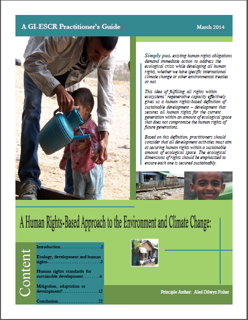 GI-ESCR Practitioner's Guide Human Rights Environment and Climate Change