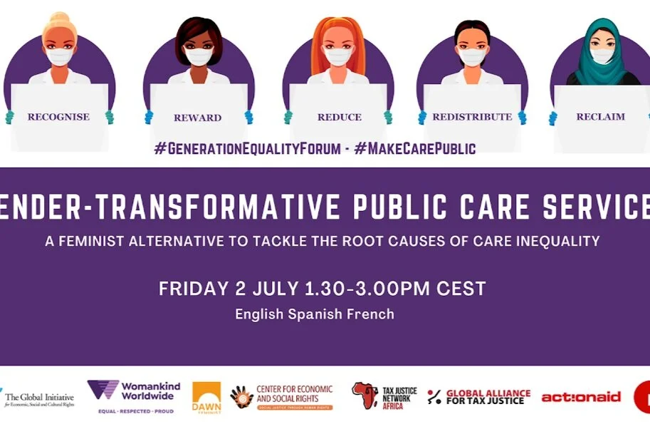 JOIN 02 July 2021! Gender-transformative public care services - A feminist alternative to tackle the root causes of care inequality (EN-ES-FR)
