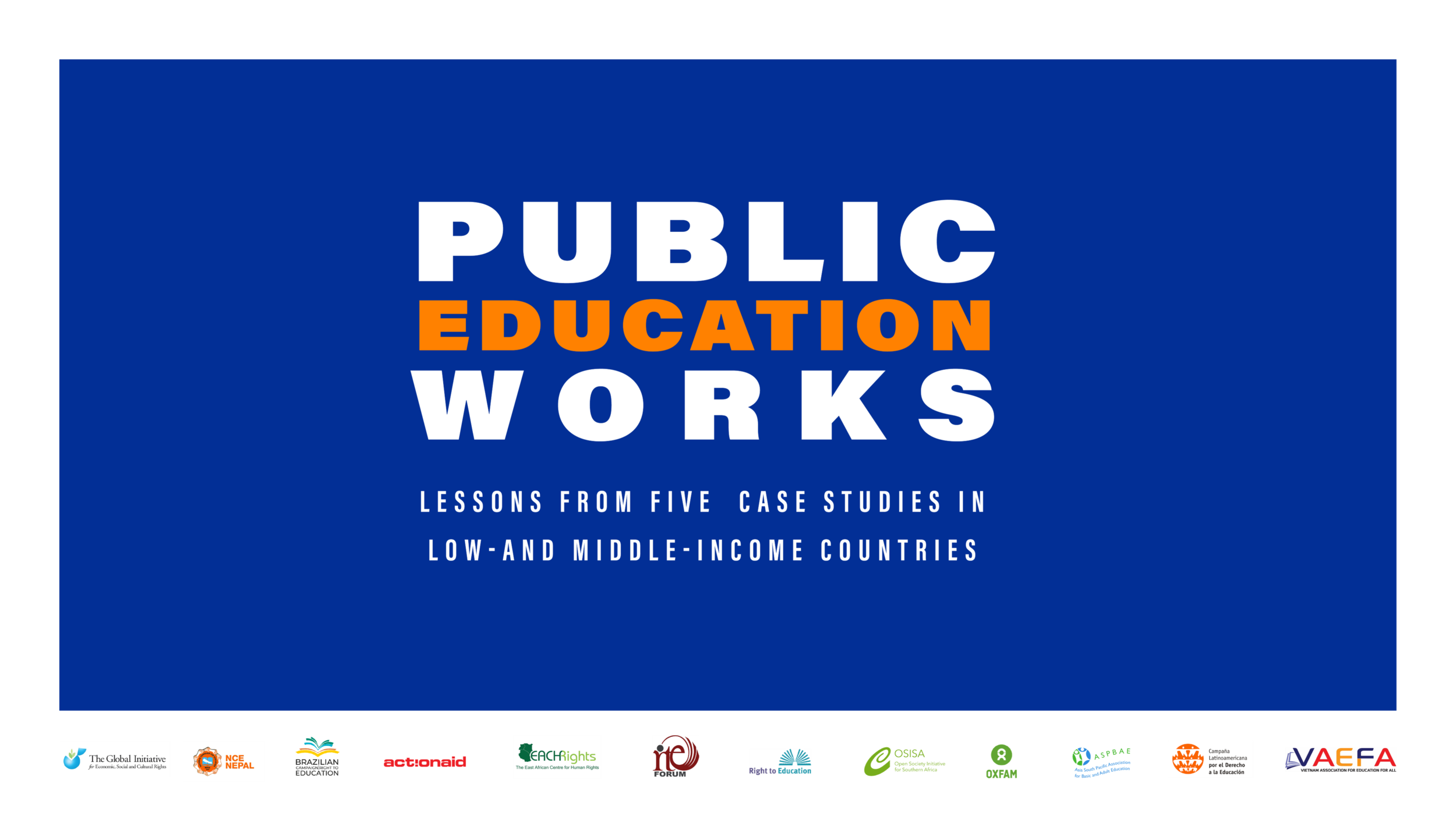 Working paper and Research brief | Public education works: lessons	from five case studies in	low- and middle-income countries