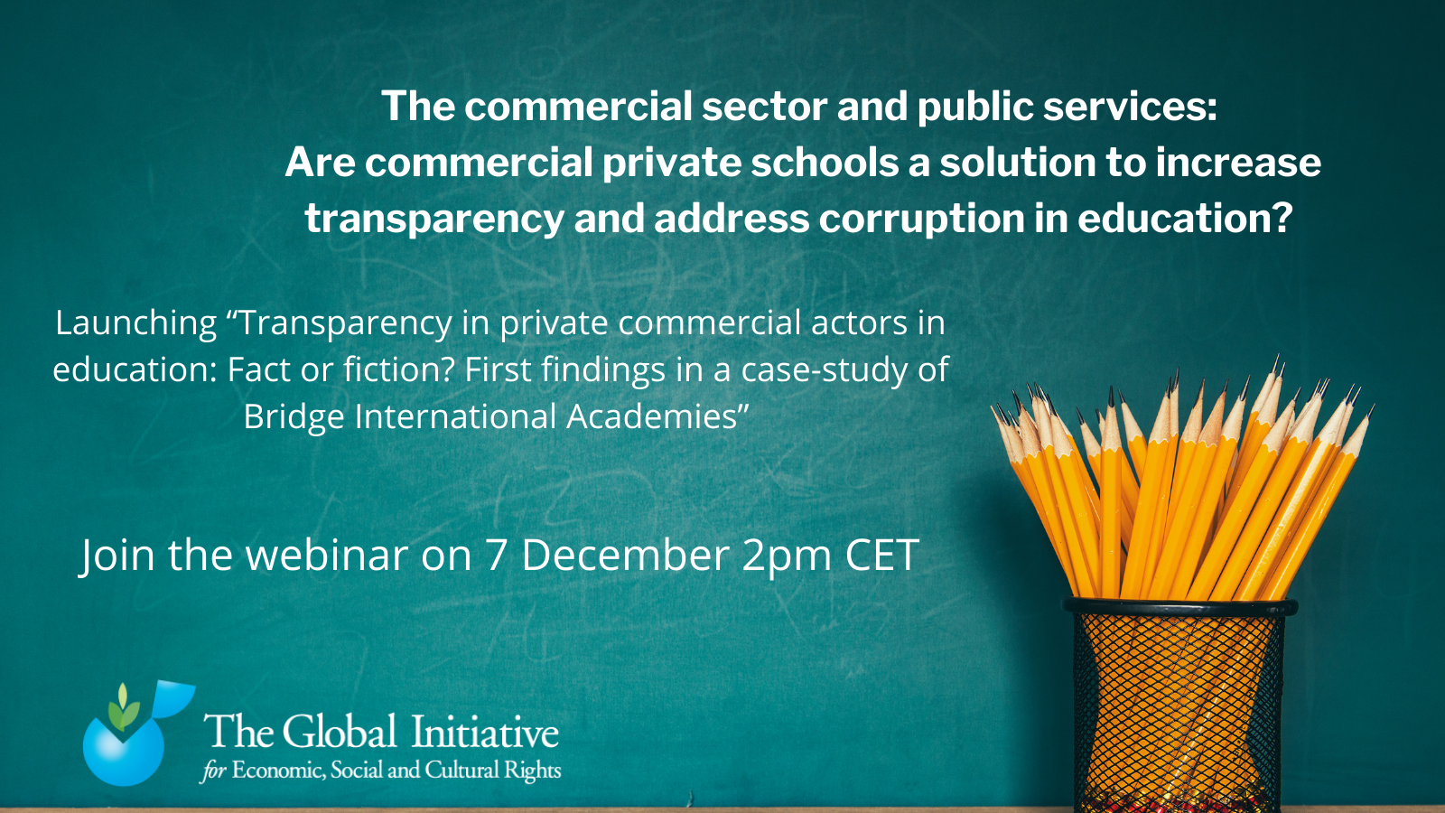 The commercial sector and public services: Are commercial private schools a solution to increase transparency and address corruption in education? 
