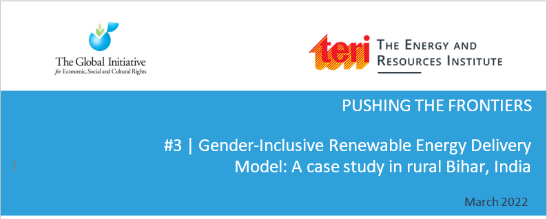 Gender-Inclusive Renewable Energy Delivery Model: A Case Study in Rural Bihar, India