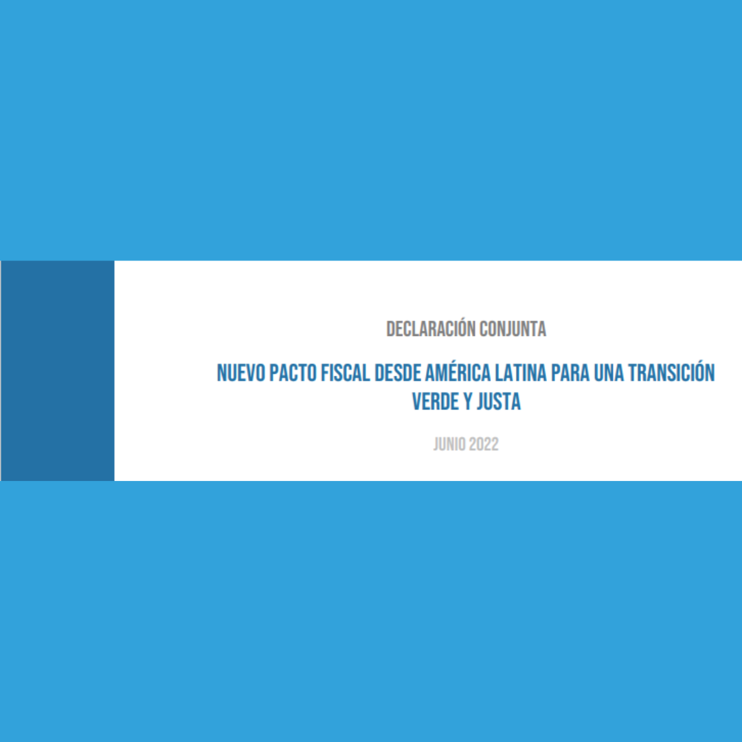 A new fiscal pact from Latin America for a green and just transition