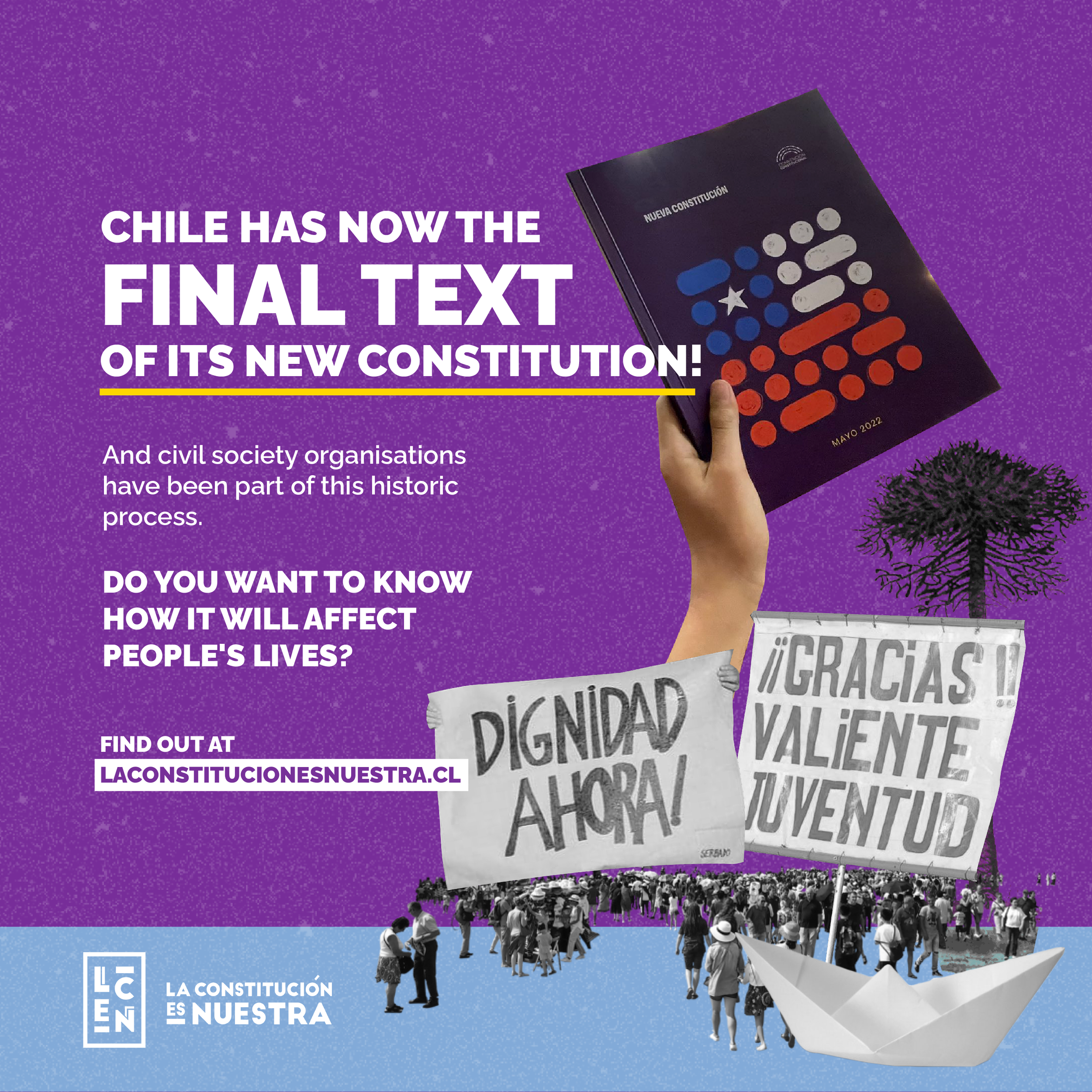 GI-ESCR together with partners launches platform for the evaluation of the constitutional proposal 