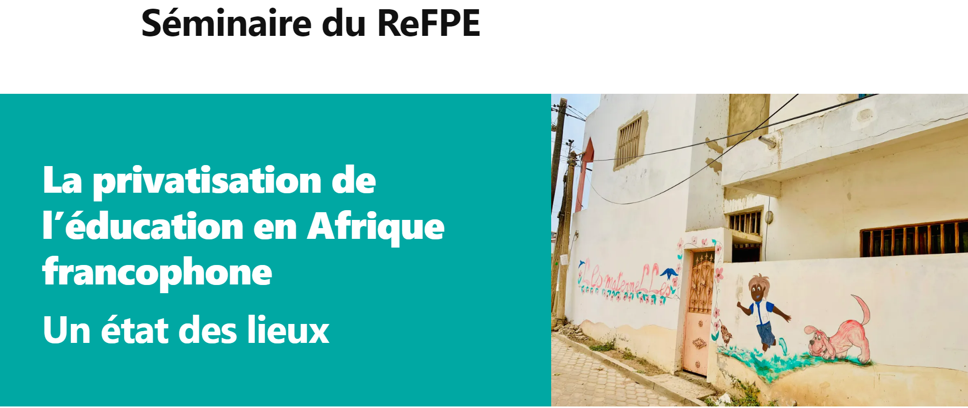 GI-ESCR supports the participation of the RFCME's coordinator in a seminar presenting five monographs on privatisation of education in francophone Africa