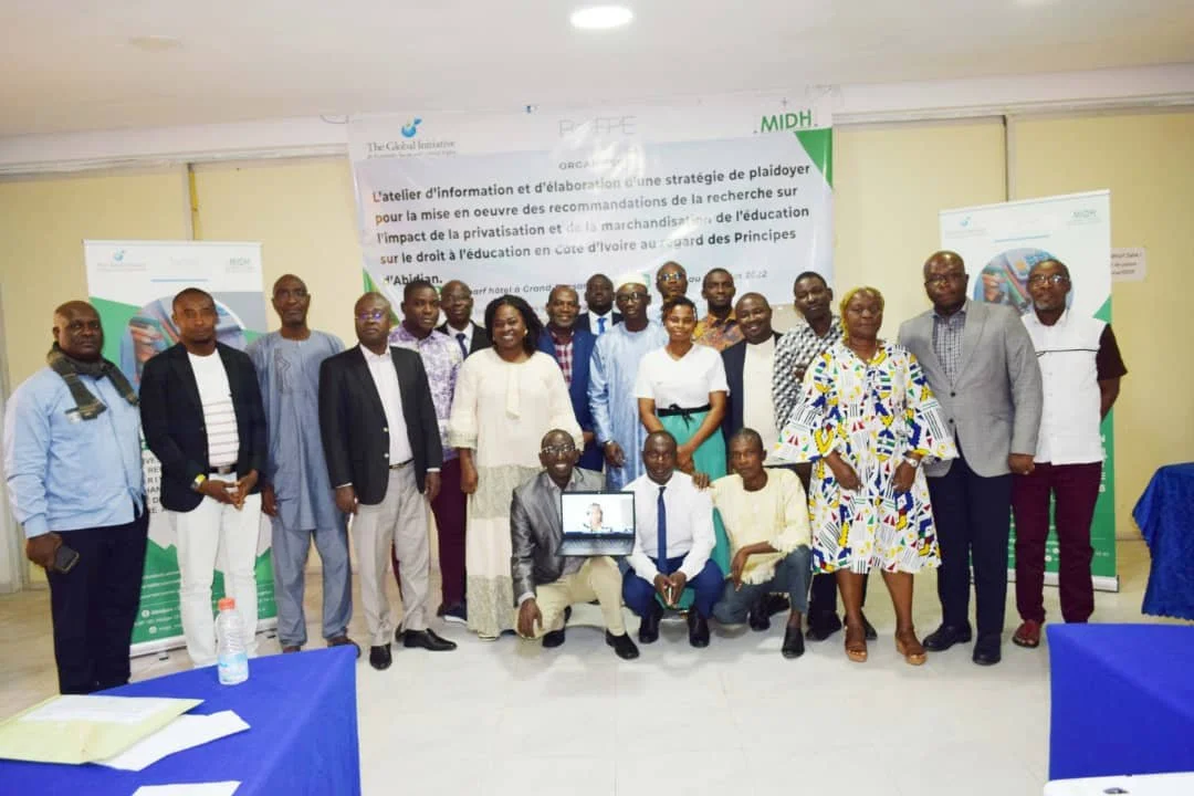 GI-ESCR presents the Abidjan Principles during an advocacy workshop with its partner, MIDH, Côte d'Ivoire