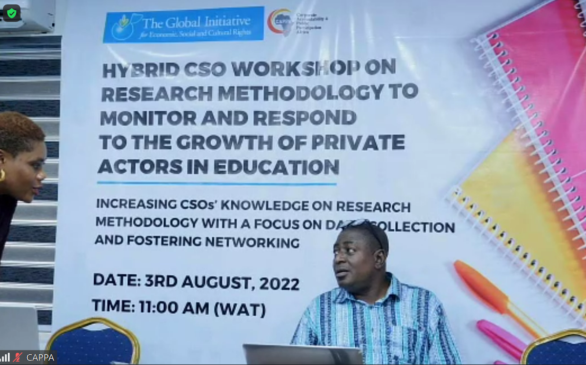 GI-ESCR co-hosted a workshop on research methodology on the issue of privatisation of education 