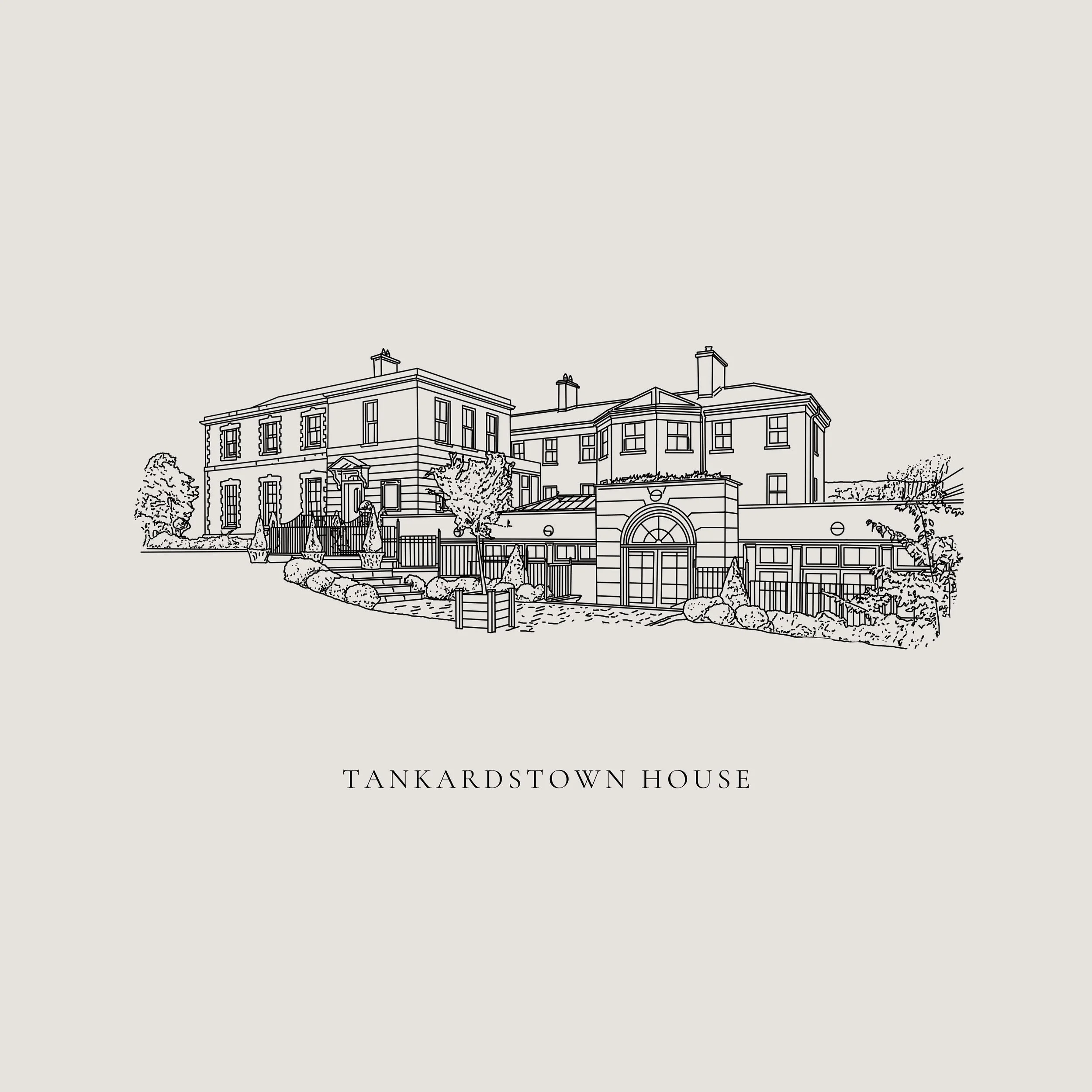 Another beauty added to the collection✨The stunning @tankardstownhouse 
.
All of our venues are available to purchase as personalised prints, framed or unframed. This one can also be purchased as a digital file 👀 full details on the web-shop ⚡️

.

