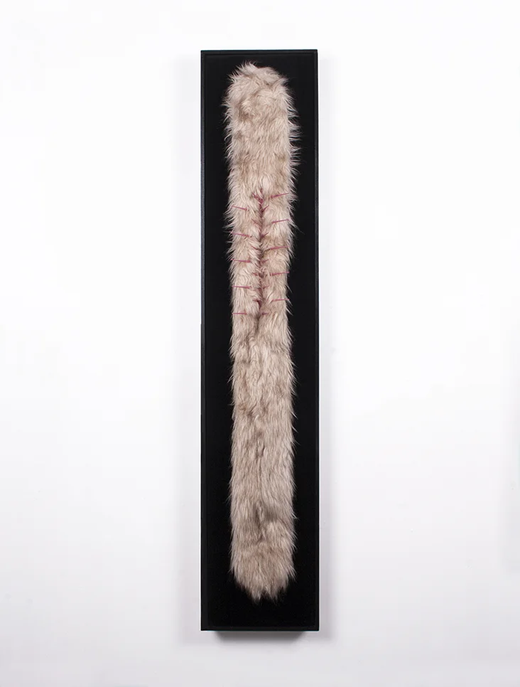 Stole 2018, mixed media, 1500mm x 300mm x 180mm.