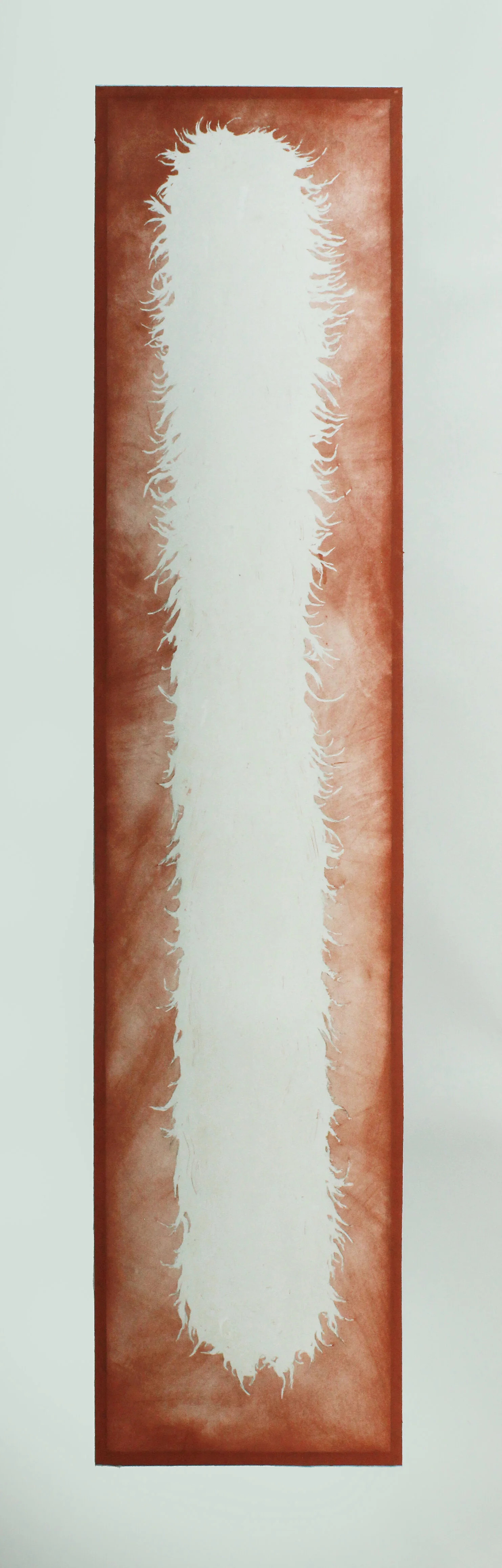 Stole (drawing) 2018, soft pastel on paper, 1500mm x 300mm