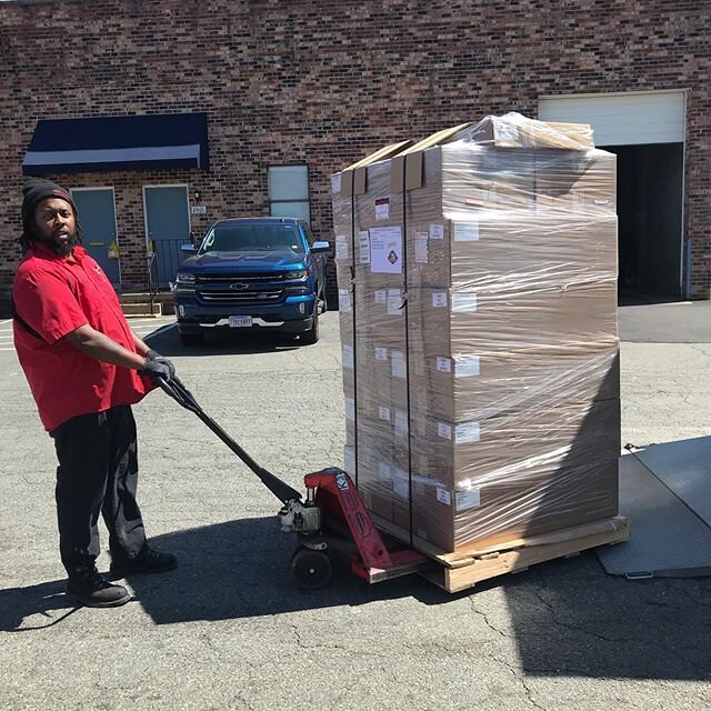 That&rsquo;s a lot of foam! We have been receiving material all week getting ready to do our big run of 13,000 face shields.
#rvaprojectshield 
#rvamakersassemble