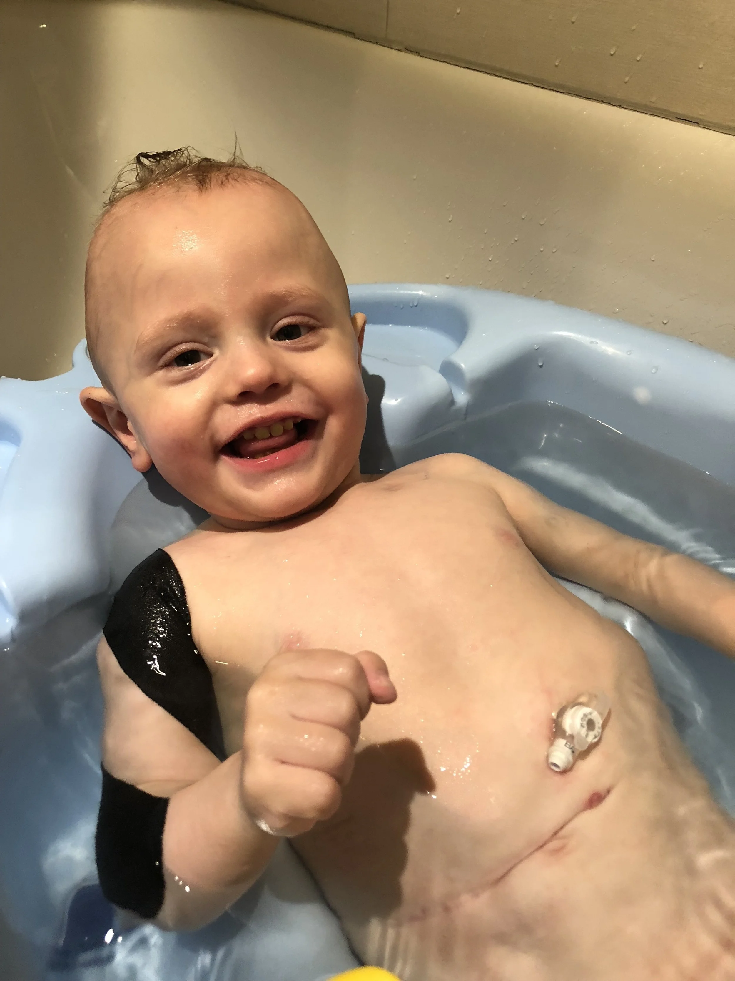 Officially loving bath time! 