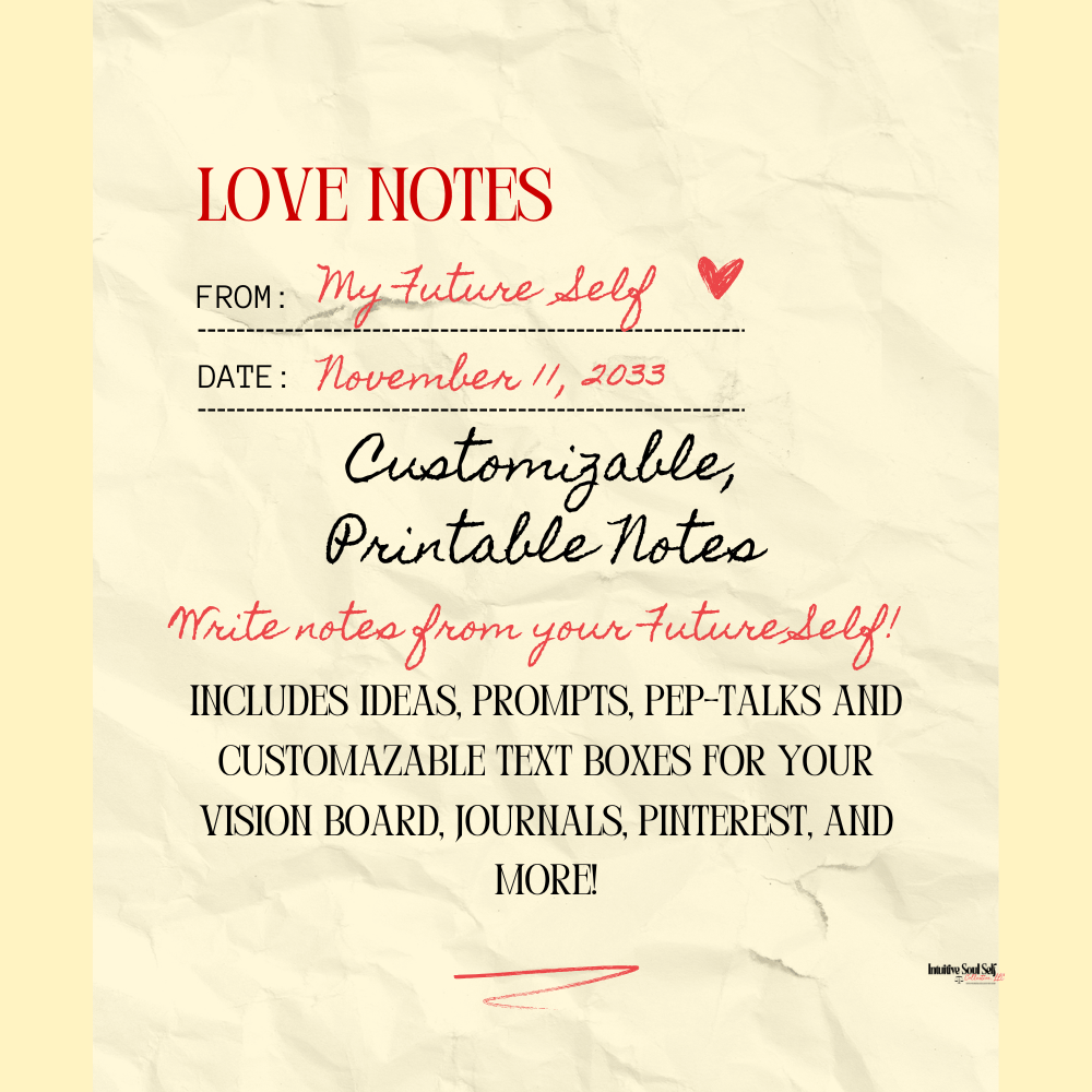 Love Notes from Your Future Self: Customizable Digital Canva Template!
