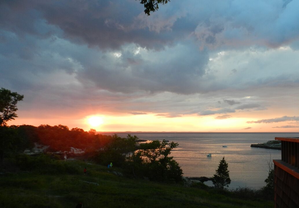  A view from the Driftwood deck at sunset 