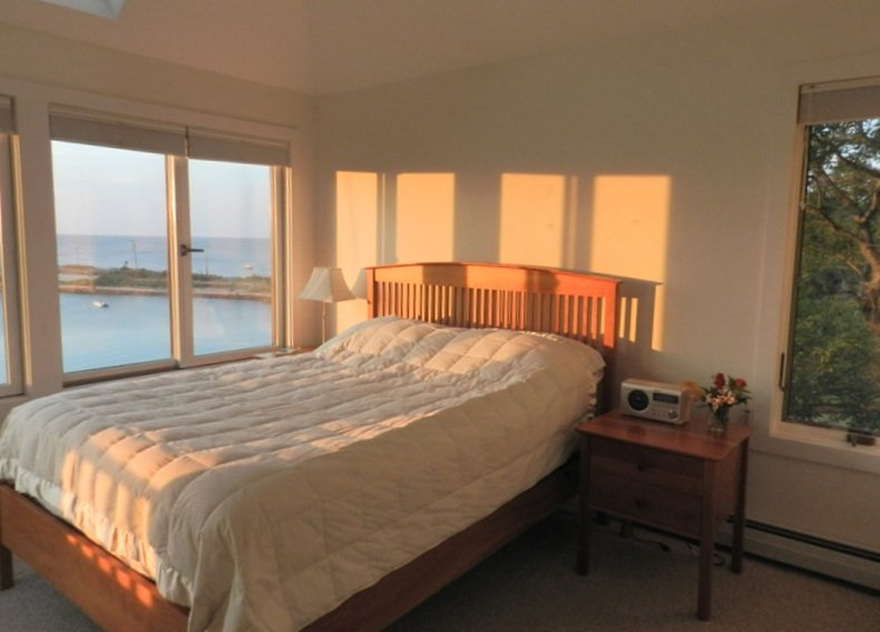  Upstairs master bedroom, sunset 