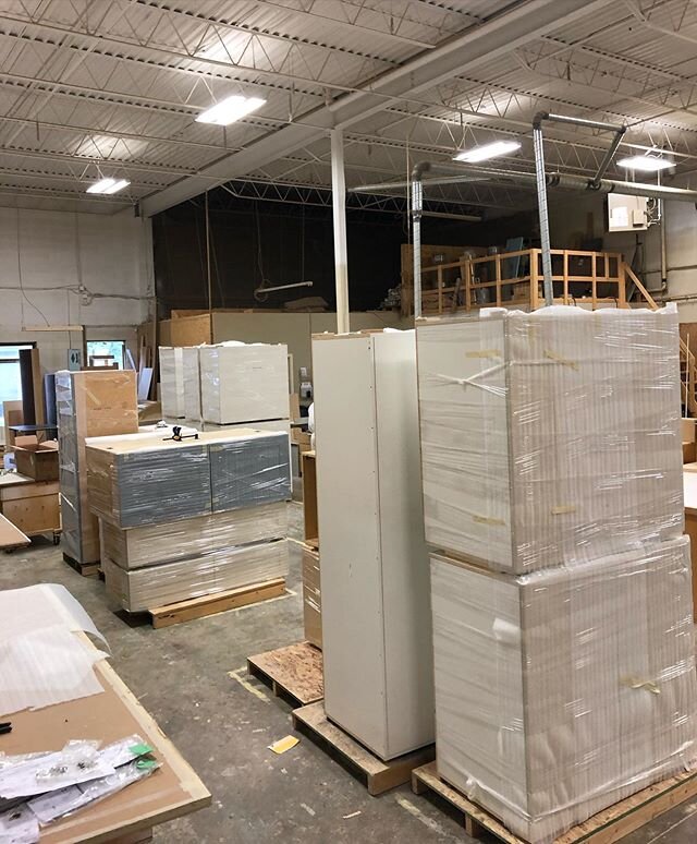 Nice load of cabinets ready for delivery to the Okanagan.