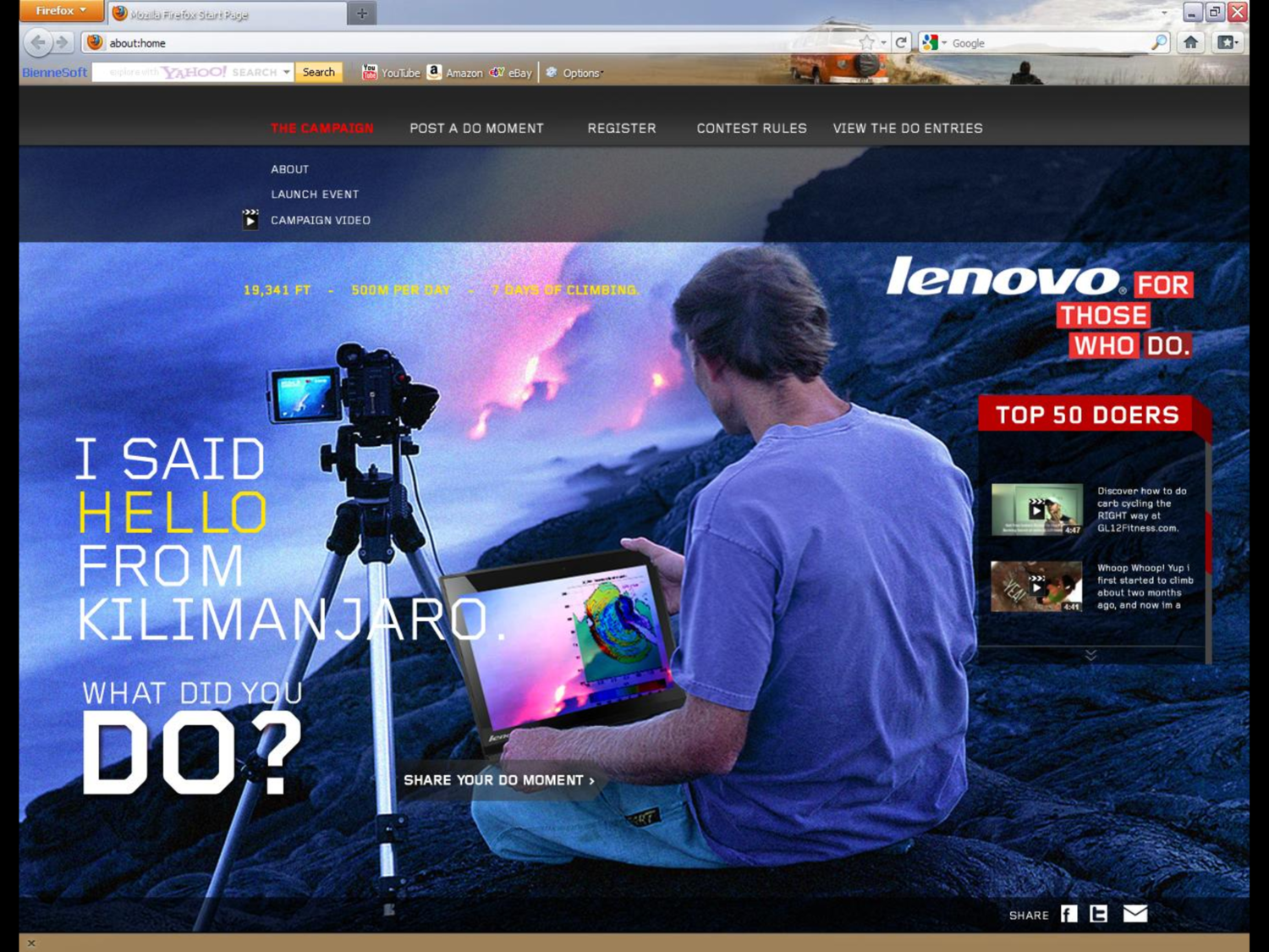 Lenovo Do Moment Web Campaign