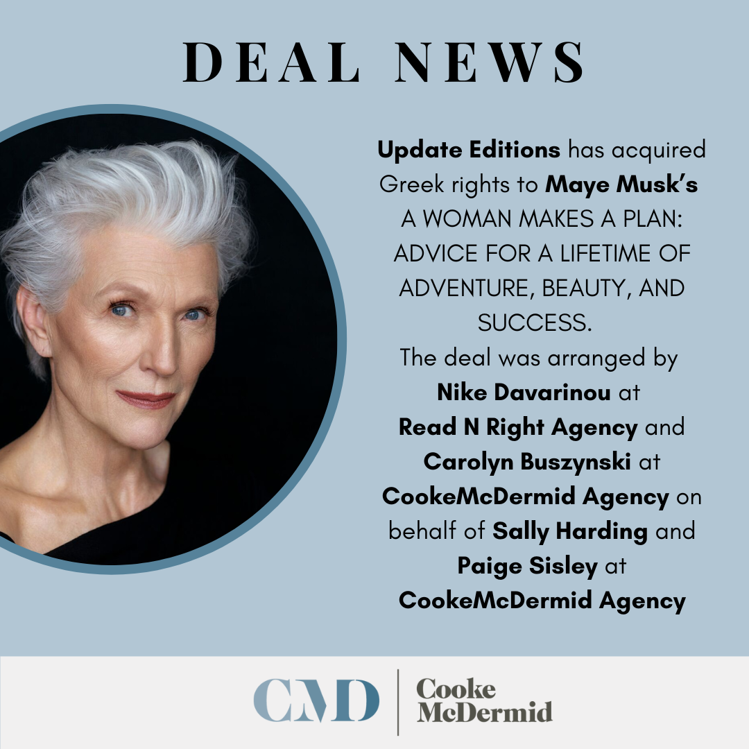 Greek rights to Maye Musk's A WOMAN MAKES A PLAN