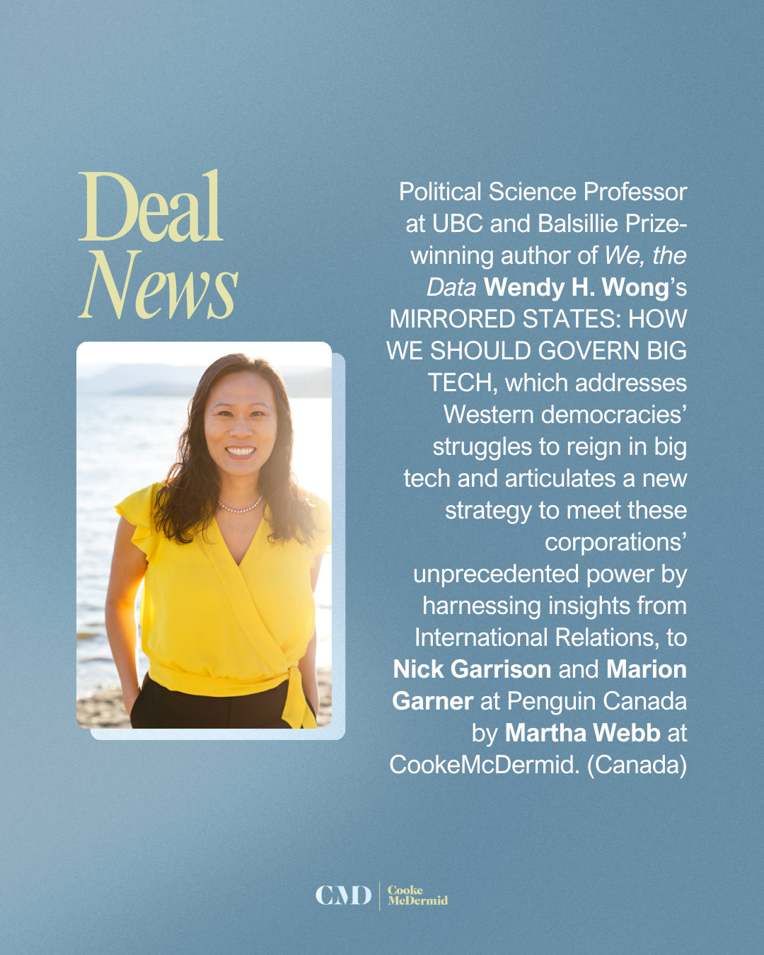Canadian English rights to Wendy Wong's MIRRORED STATES