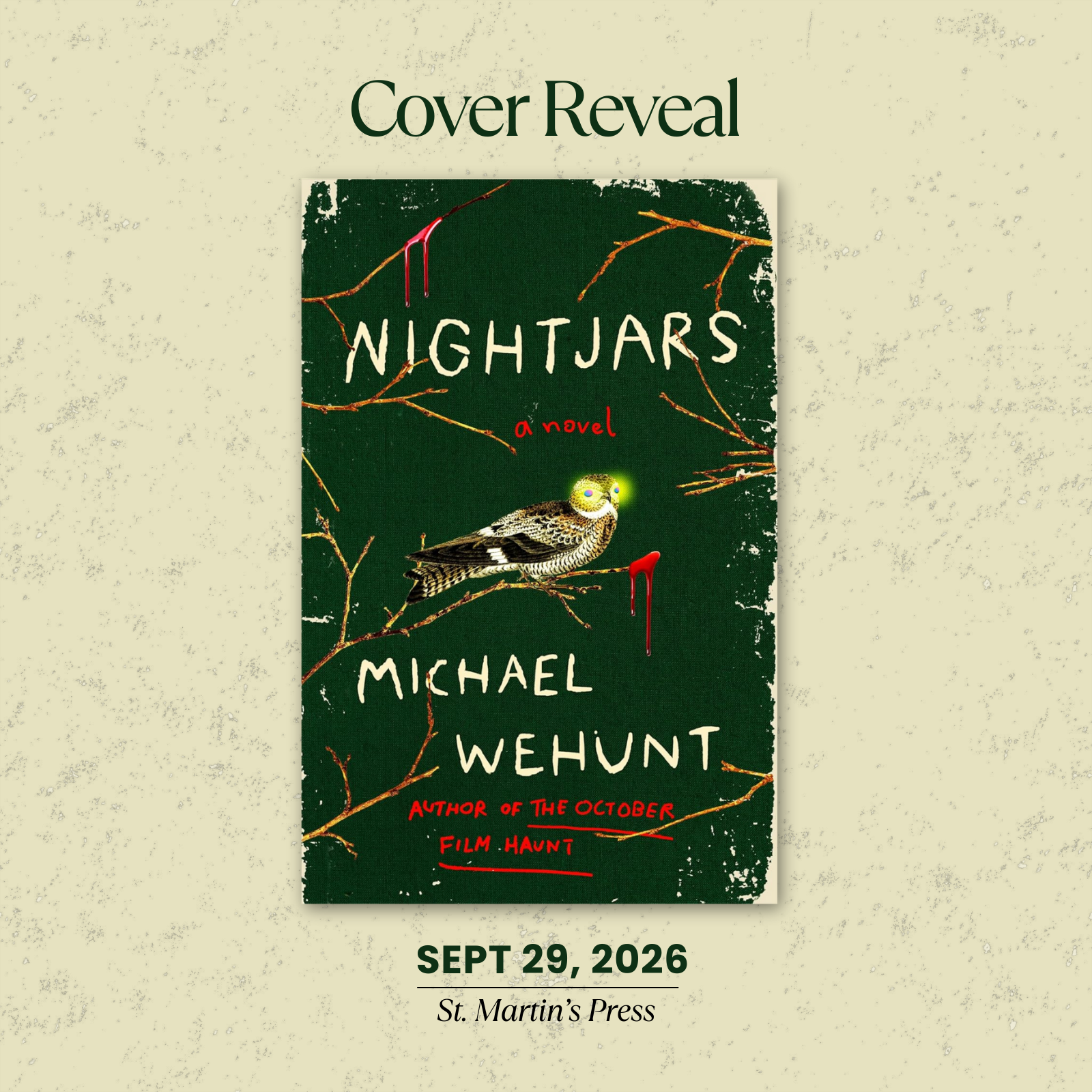 Michael Wehunt’s NIGHTJARS cover reveal
