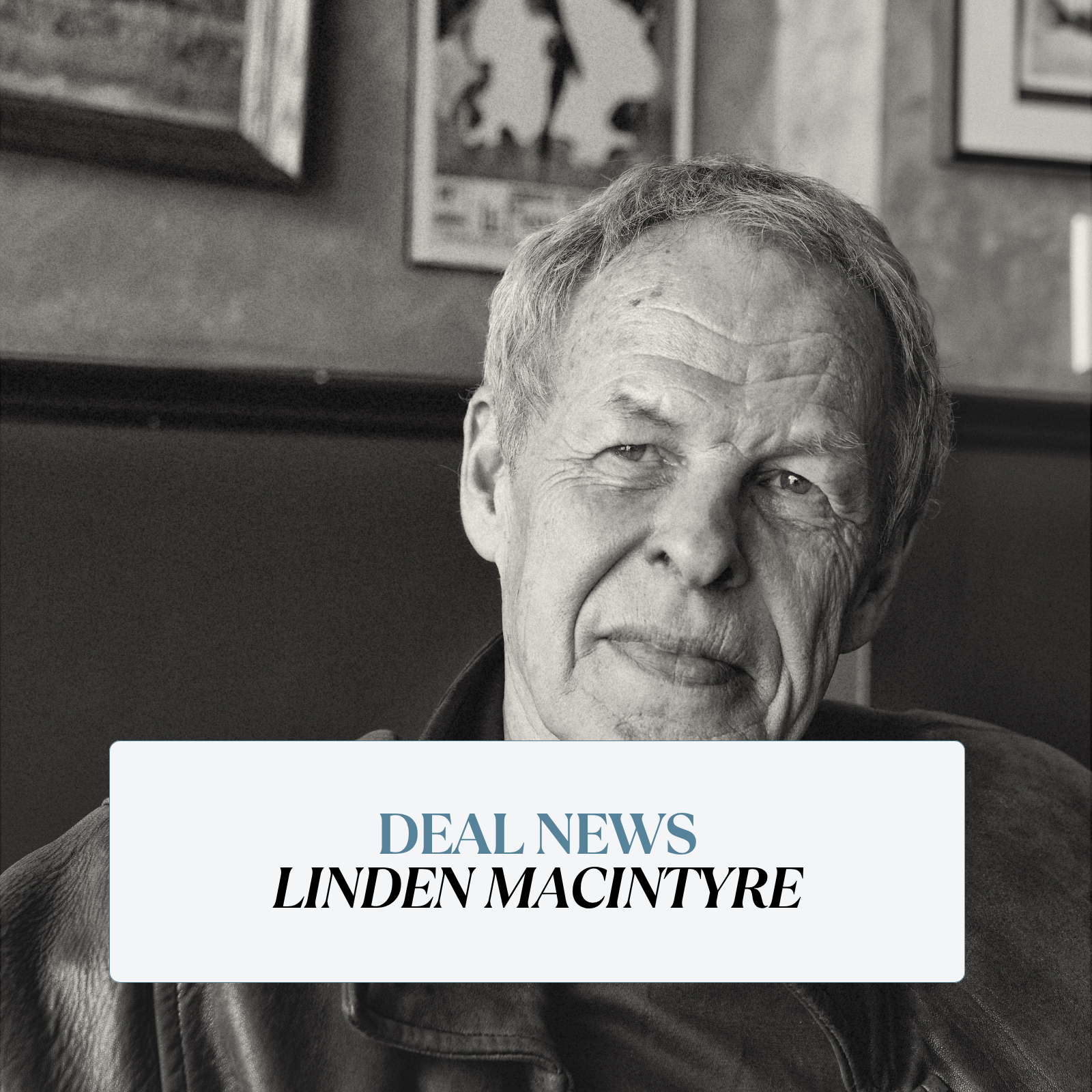 Canadian English rights to Linden MacIntyre’s THE DEACON