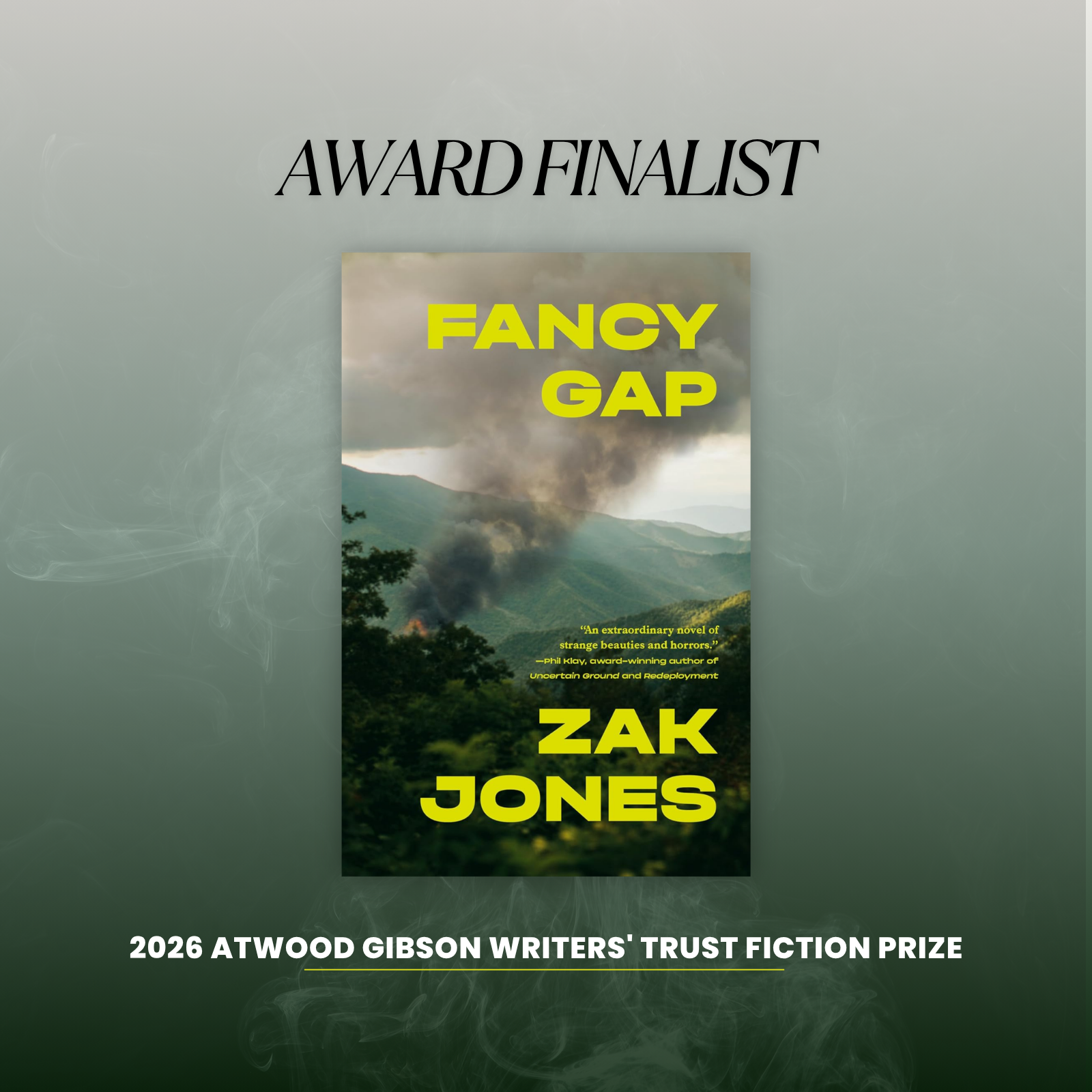 2026 Atwood Gibson Writers’ Trust Fiction Prize
