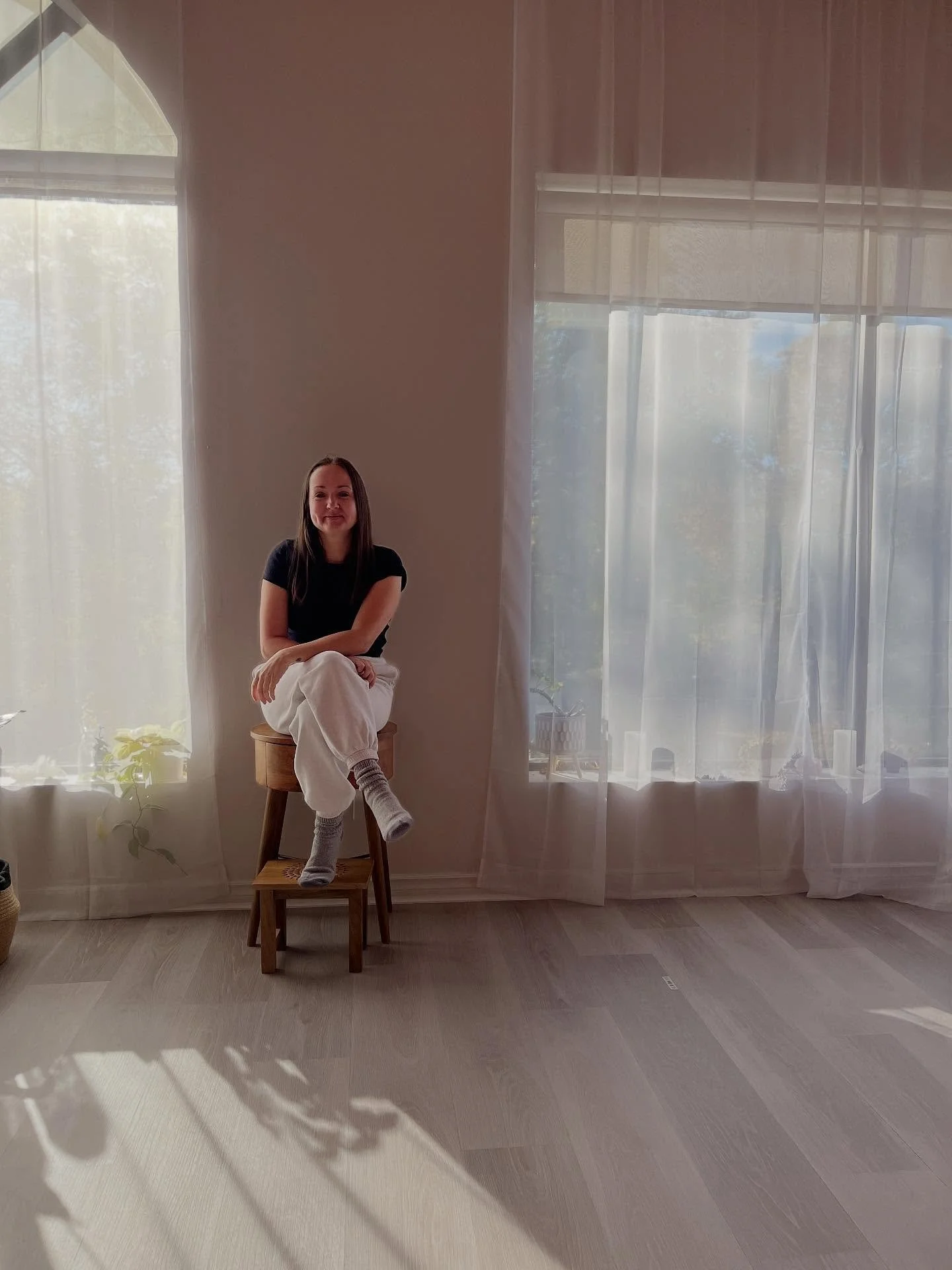 Hi, I&rsquo;m Sophie, the [first] heart behind Veda Yoga + Healing Studio.

Yoga found me during a season when I was craving stillness and healing; back in university, juggling the stress of school and the pain of scoliosis. What started as a way to 