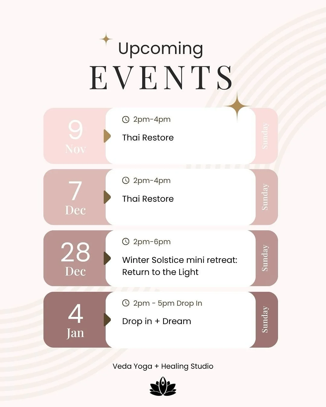 Check out our upcoming events over the next couple of months!

Links can be found in our instagram bio 🥰