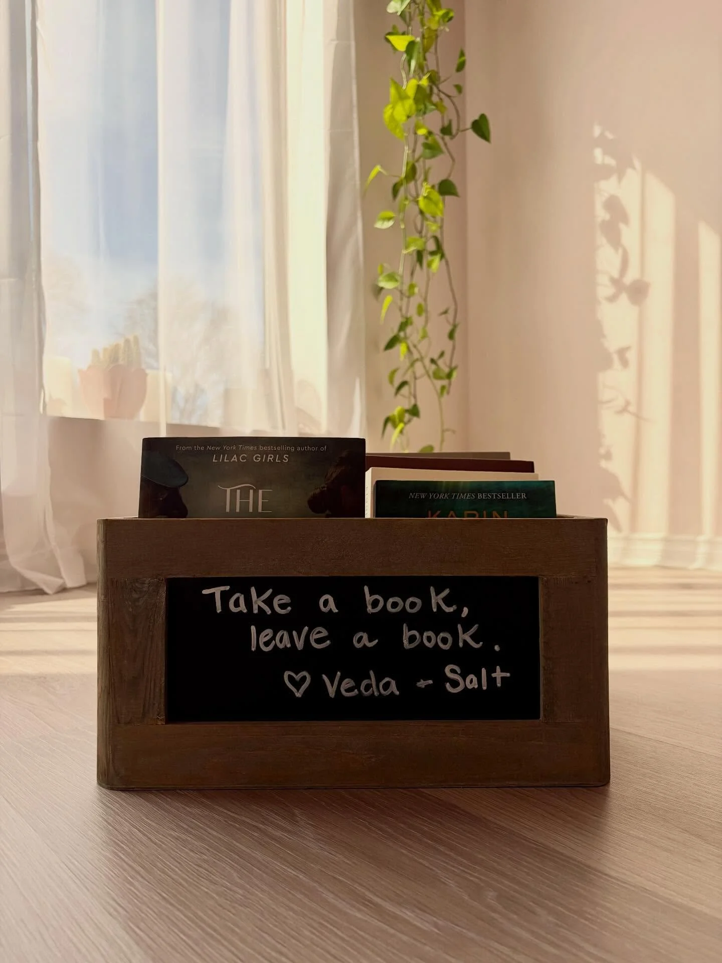 Happy World Book Day 📚

Our little free library at Veda has been quietly doing its thing for about six years now, and over that time so many beautiful books and stories have made their way through our community.

To celebrate today, I gave it a litt