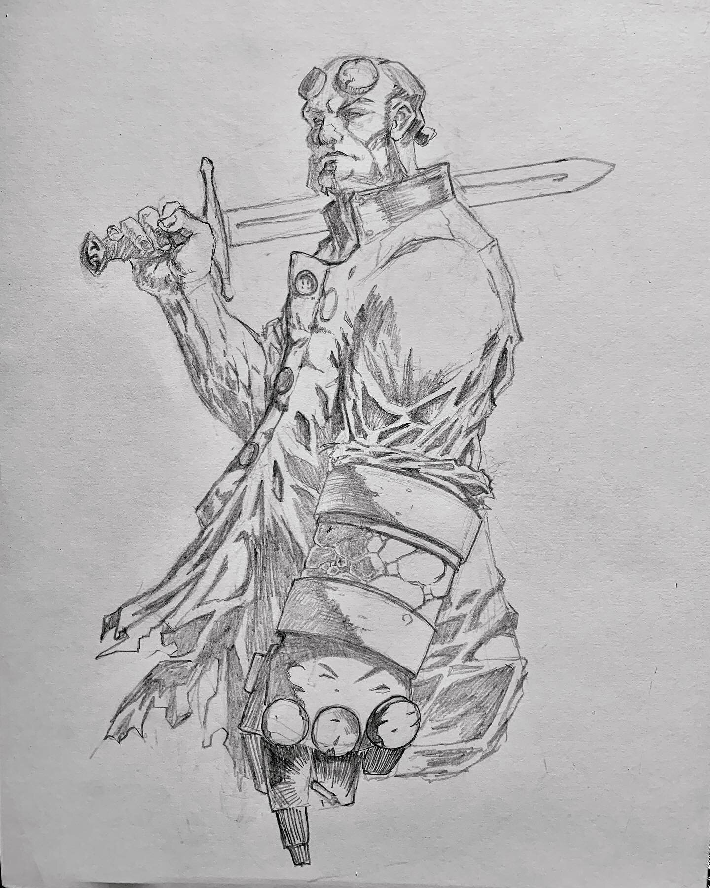 Big red, The right hand of Doom, Hellboy.
Such an iconic character had to give em a try. Took a little break from Instagram but we back and excited to share all the art coming through the pipeline. Gonna be doing some fan art for this week cause I ne