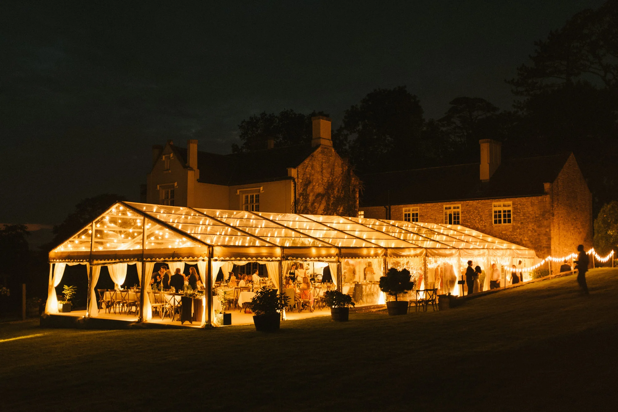 Devon wedding marquee at night.jpg