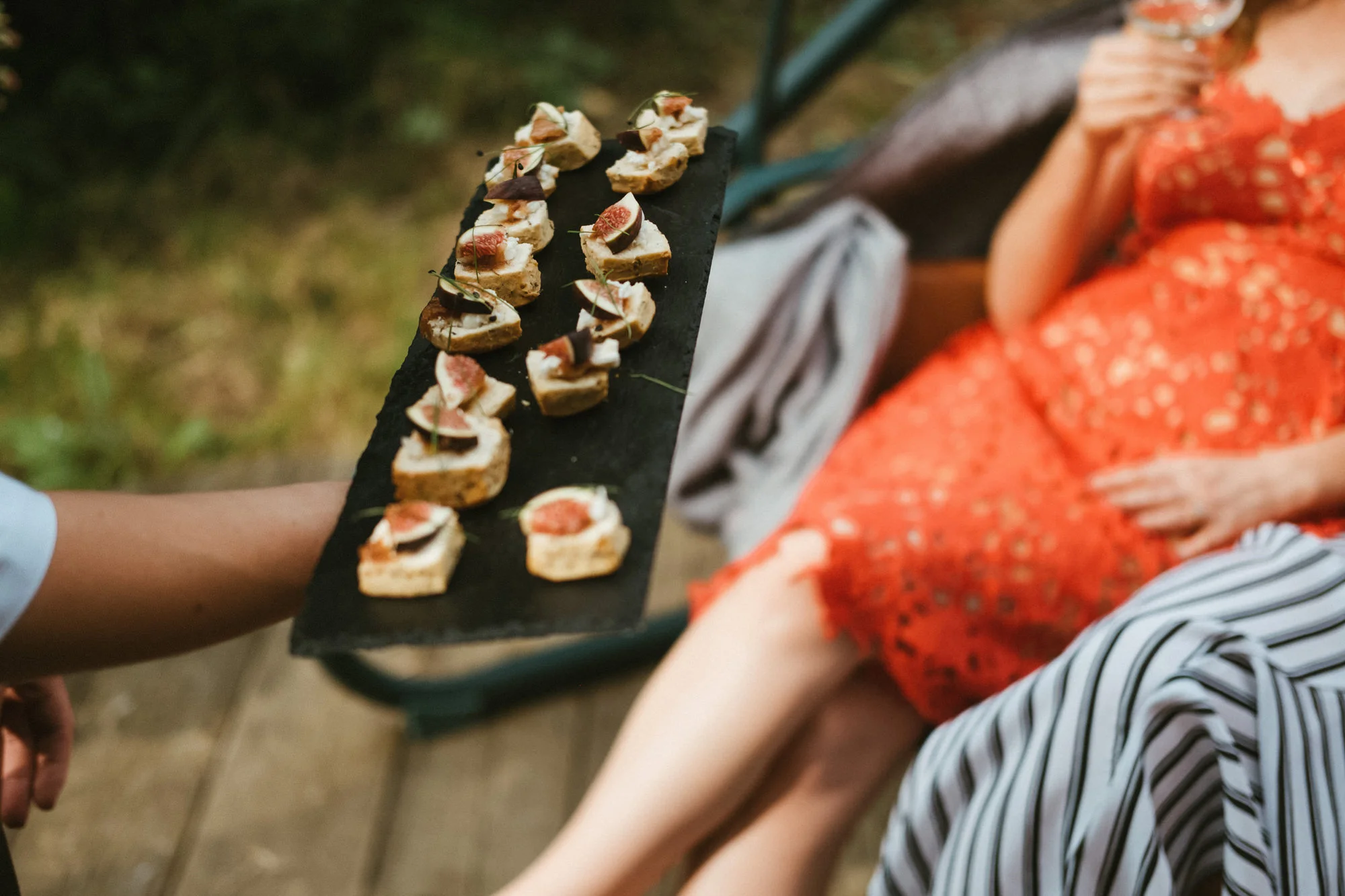 Goats cheese and fig canape- Dorset wedding catering.jpg
