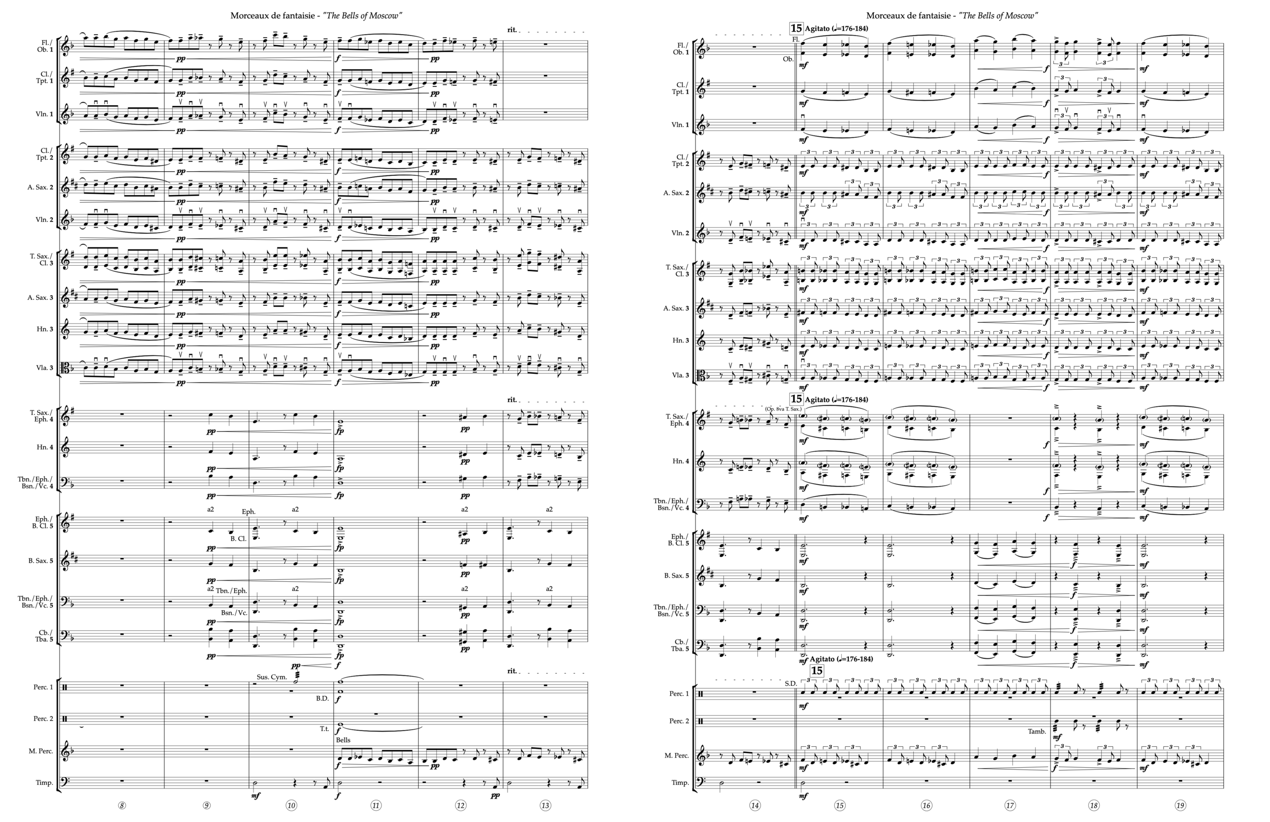 Fanfare pour pre´ce´der La Pe´ri (arr. for string orchestra) (arr. Ian  Deterling) Sheet Music, Ian Deterling
