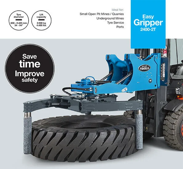 Tyre Handlers optimized for efficient and safe tyre handling