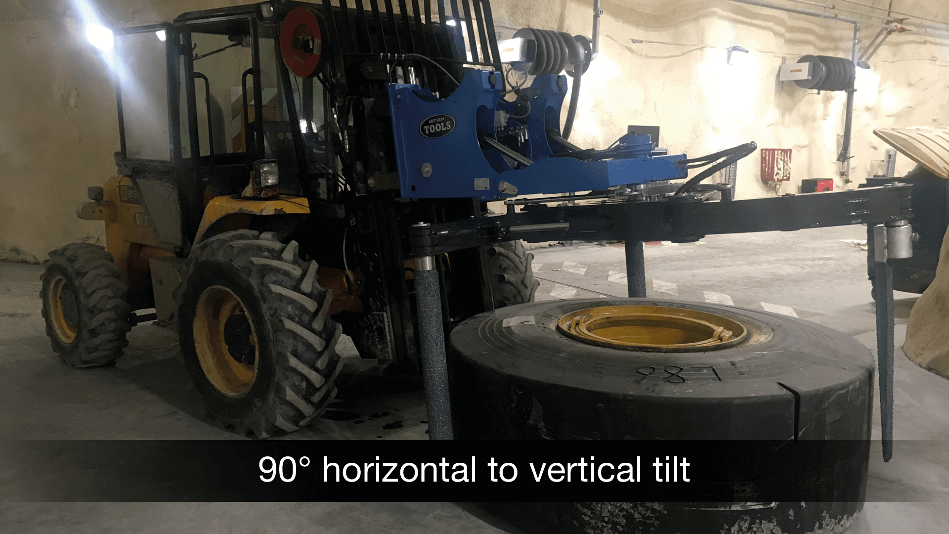 Beste Reifenpraxis - 90° horizontale bis vertikale Neigung