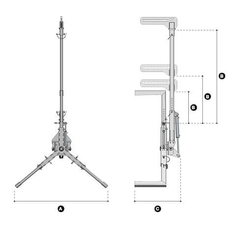 Easy Gripper Crane - Spezifikationszeichnung