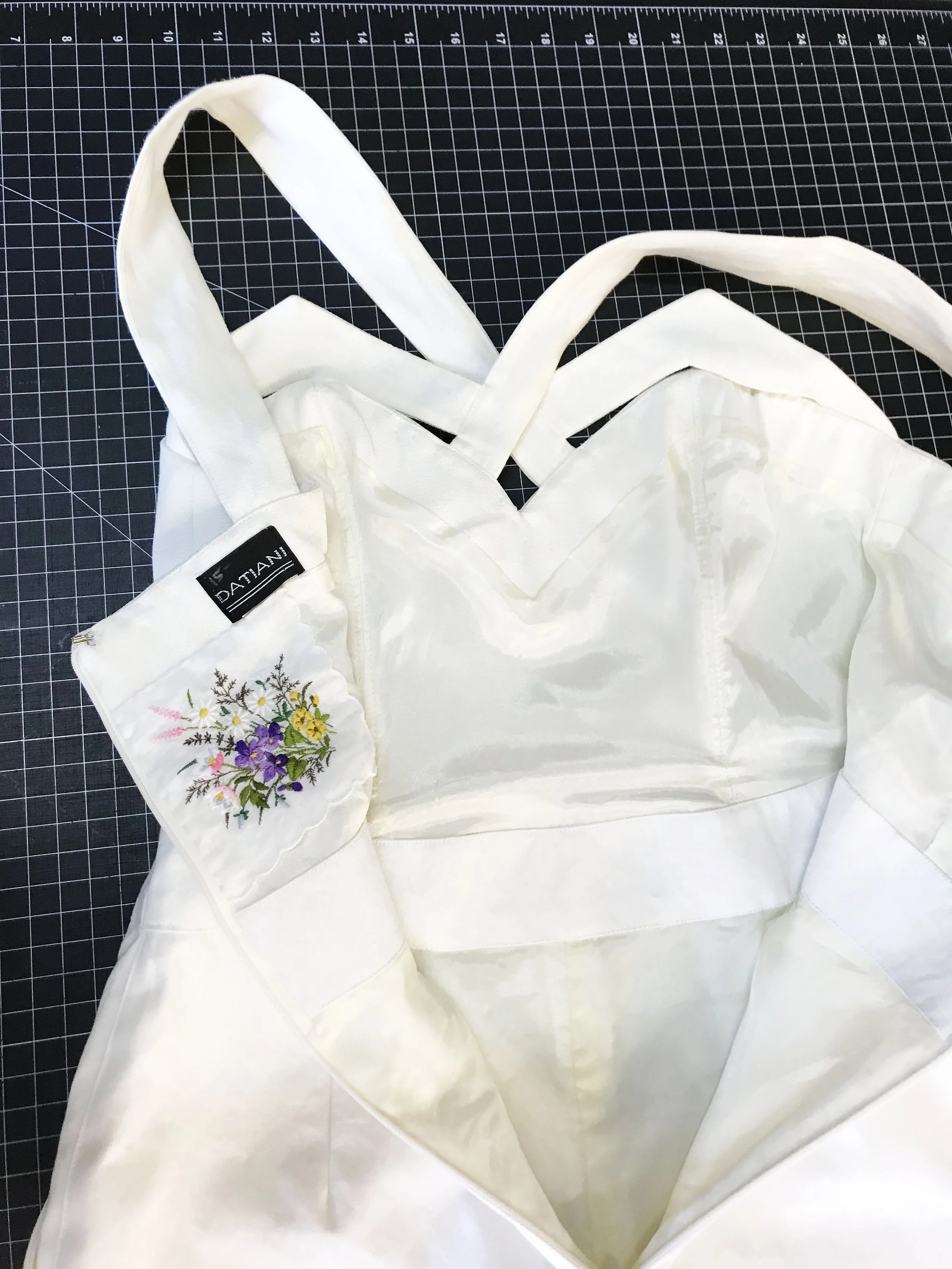 Grandma's Embroidery Placement Detail