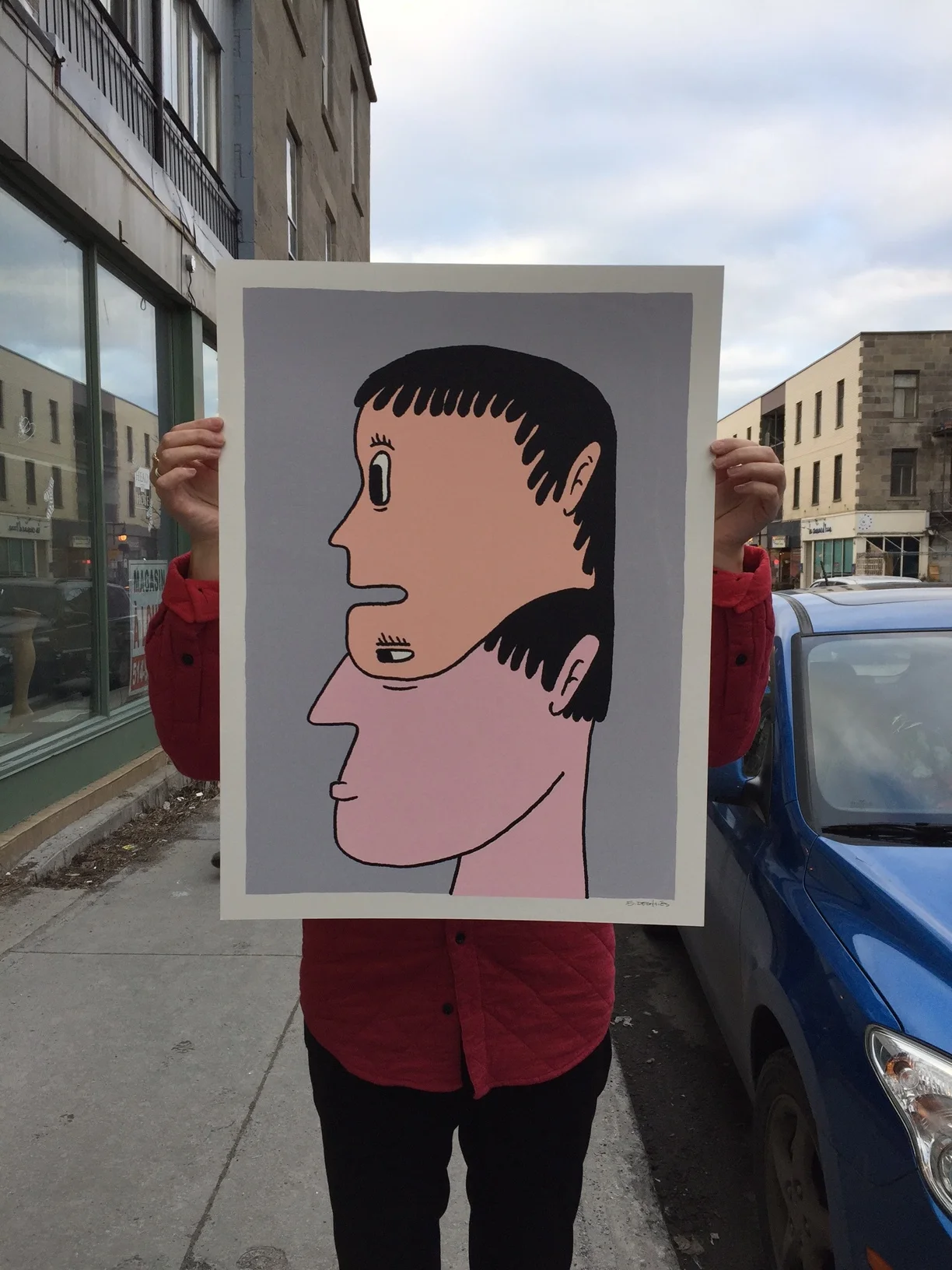 Affiche 18''x24'', sérigraphie sur papier aquarelle. (Disponible)