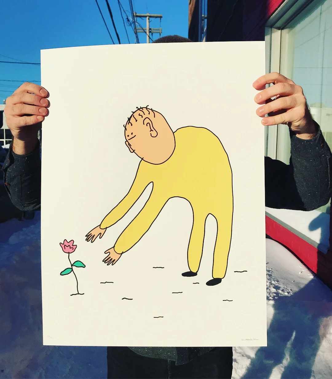 Affiche 18''x24'', sérigraphie sur papier aquarelle. (Disponible)