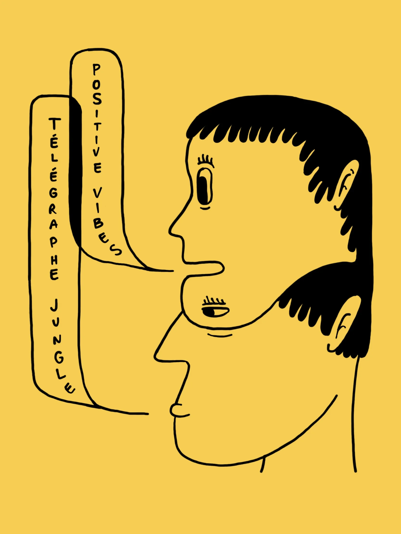 Télégraphe Jungle-Positive Vibes_t-shirt_Jaune1.jpg