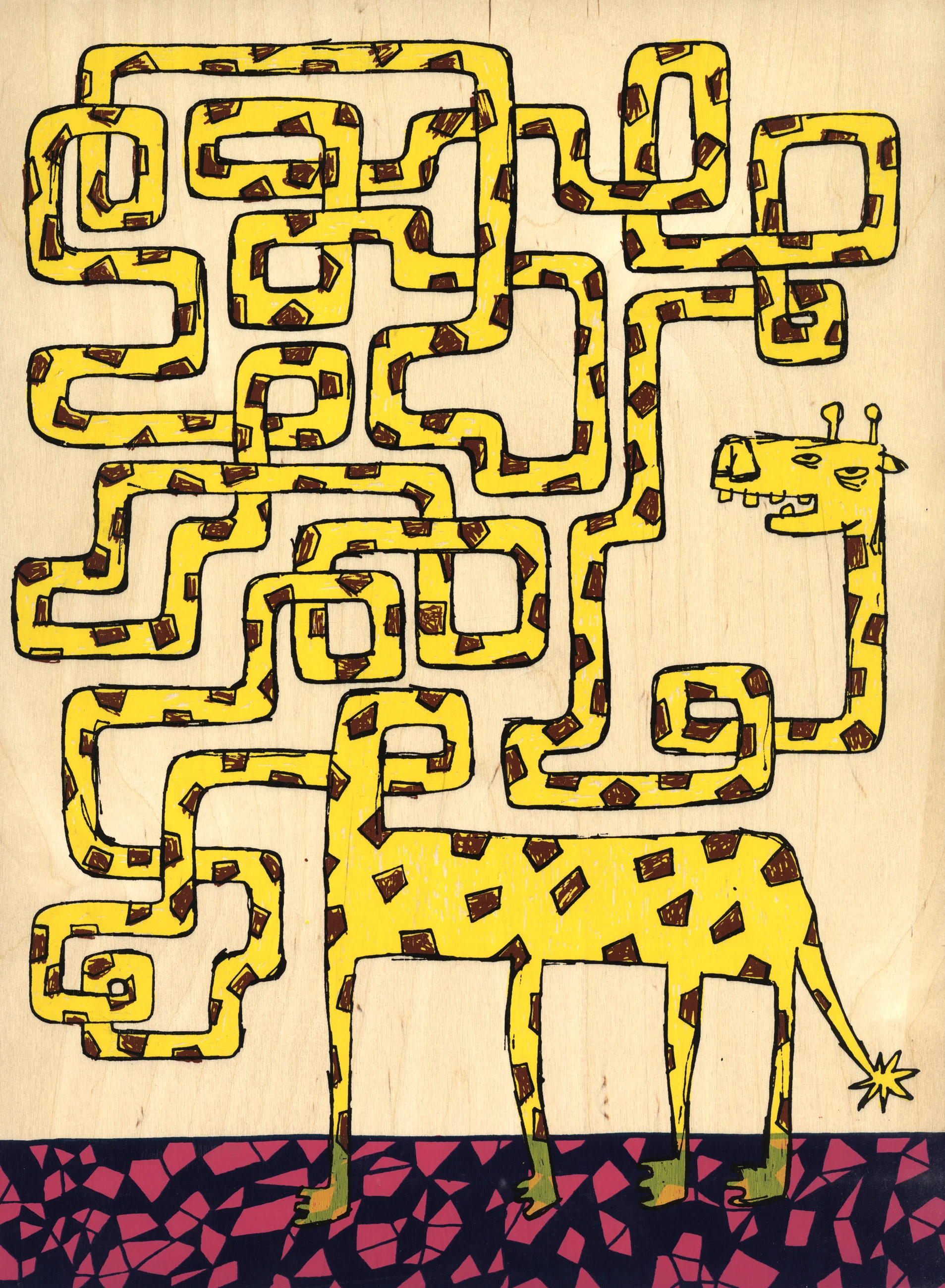 sérigraphie sur bois, 2008 (non-disponible)