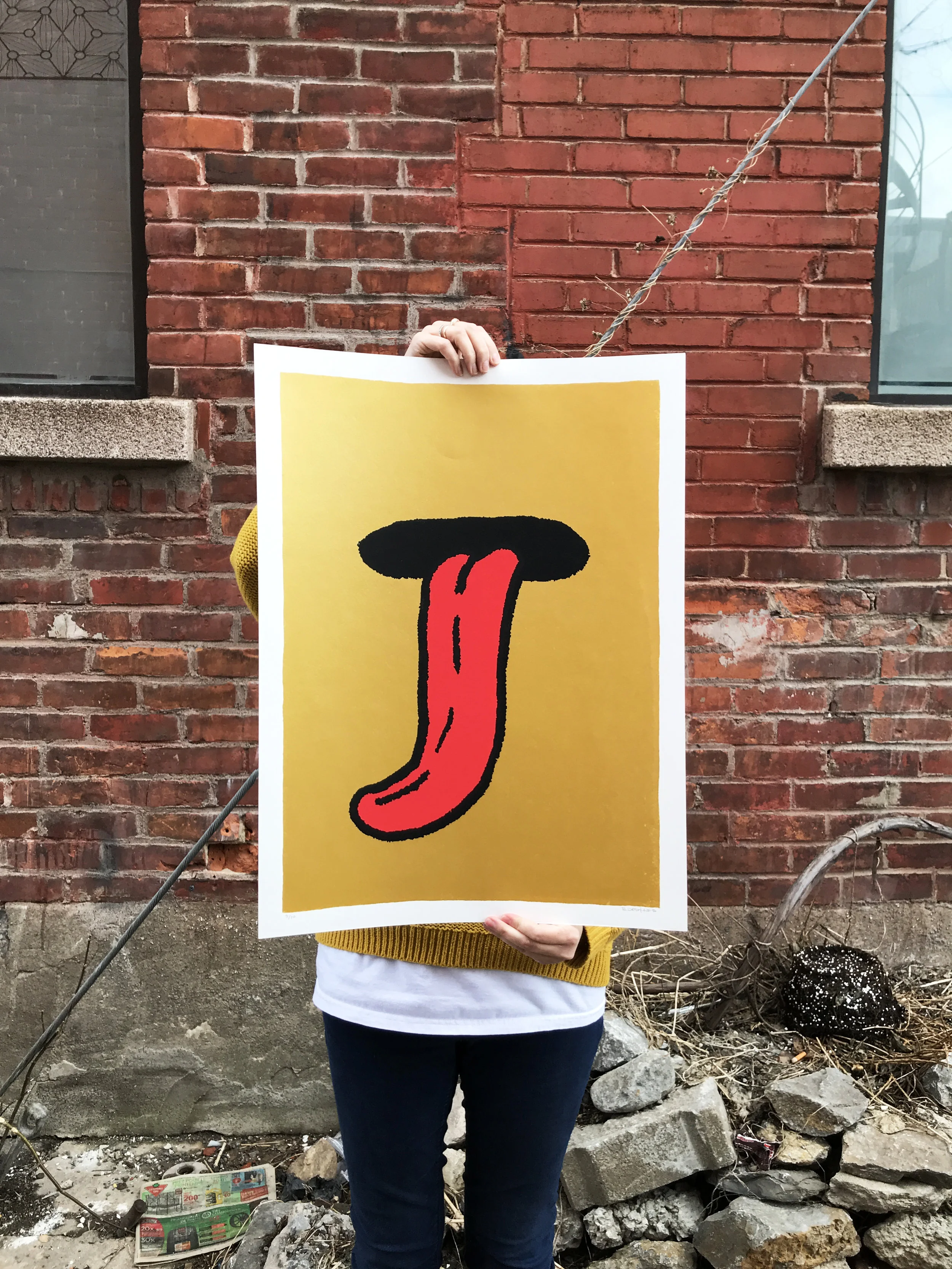 Affiche 18''x24'', sérigraphie sur papier aquarelle. (Disponible)