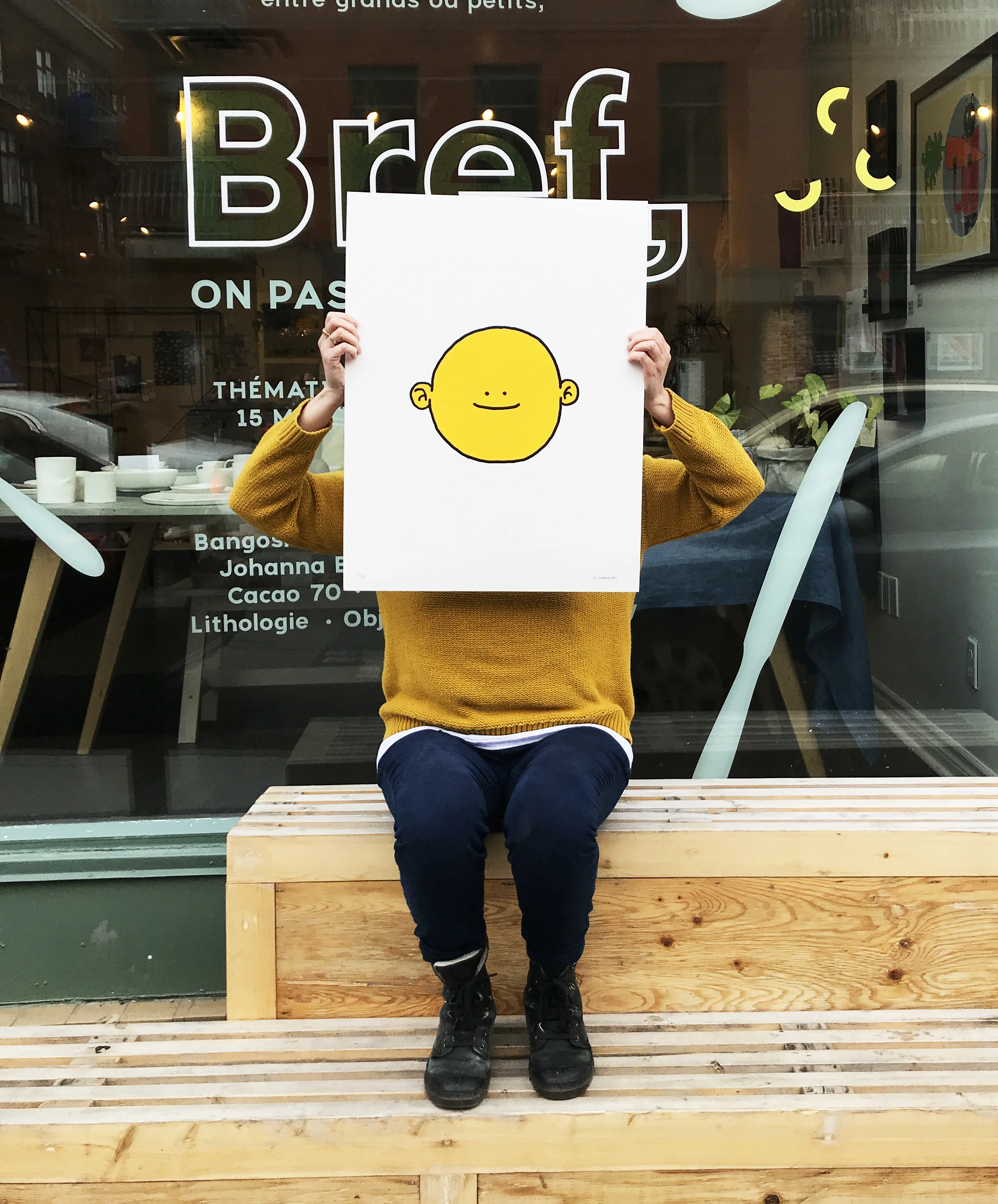 Affiche 18''x24'', sérigraphie sur papier aquarelle. (Disponible)