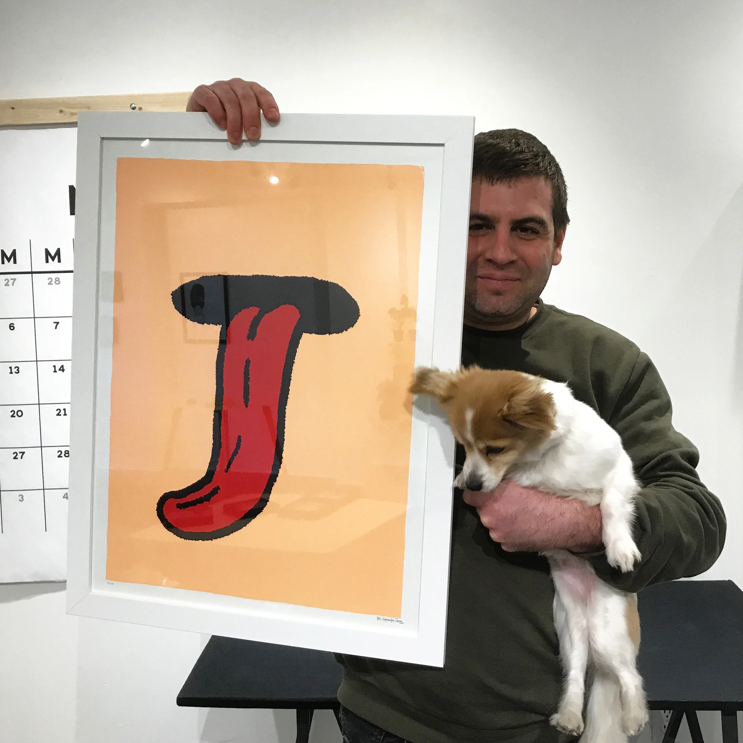 Affiche 18''x24'', sérigraphie sur papier aquarelle. (Disponible)