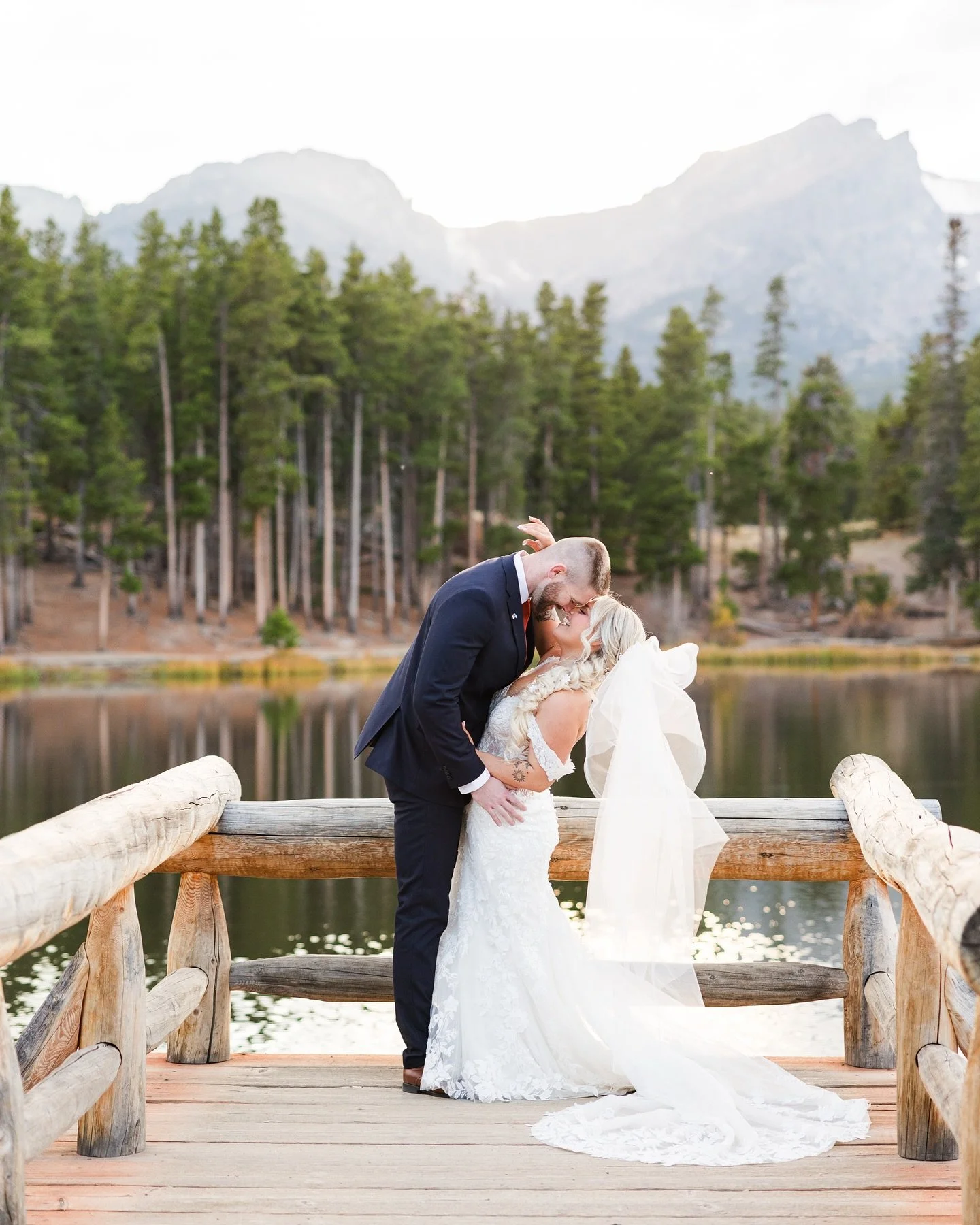 what a dream come true 🤍 photographing a wedding in the same location I spent my honeymoon was something I will never forget! 
&bull;
always love spending days (or a week) with @sevenstreetsphotography 
&bull;
#estesparkcolorado #estesparkphotograph