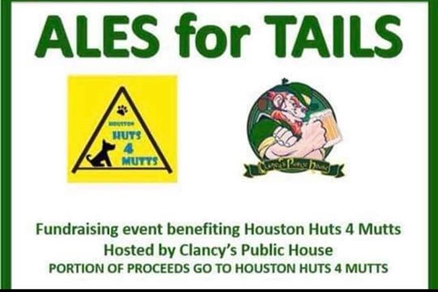 Please mark your calendars September 21st for our 2nd annual "Ales for Tails" fundraising event! Last year was soooooo much fun! It was so nice to get to hang out with all the volunteers without being knee deep in rotten dog poop!
503 FM 359 Rd, 118
Richmond, Texas 77406