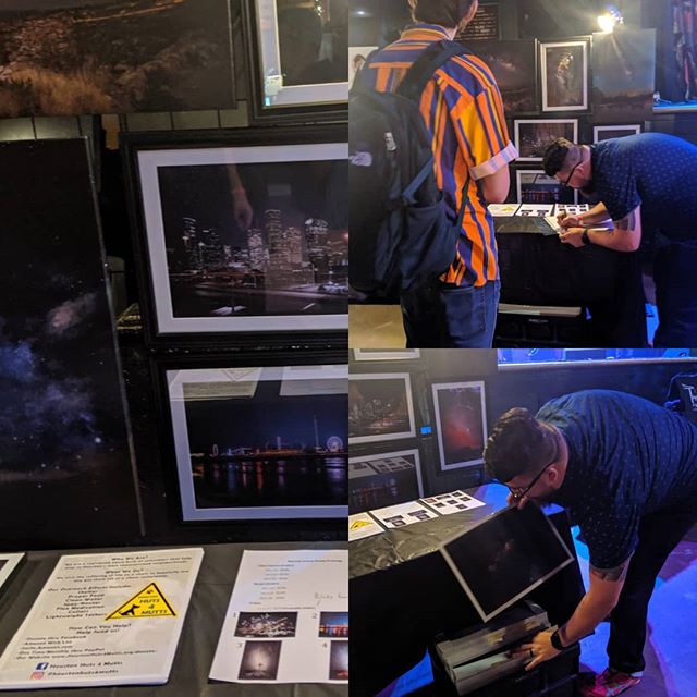 @sirwinjr featured artist at RAW artist show, all money goes to Houston Huts 4 Mutts!