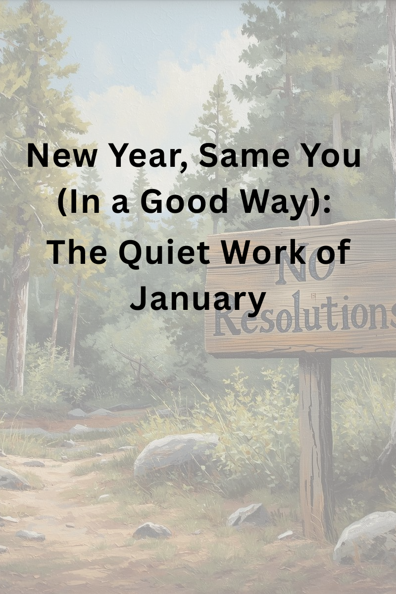 New Year, Same You (In a Good Way): The Quiet Work of January
