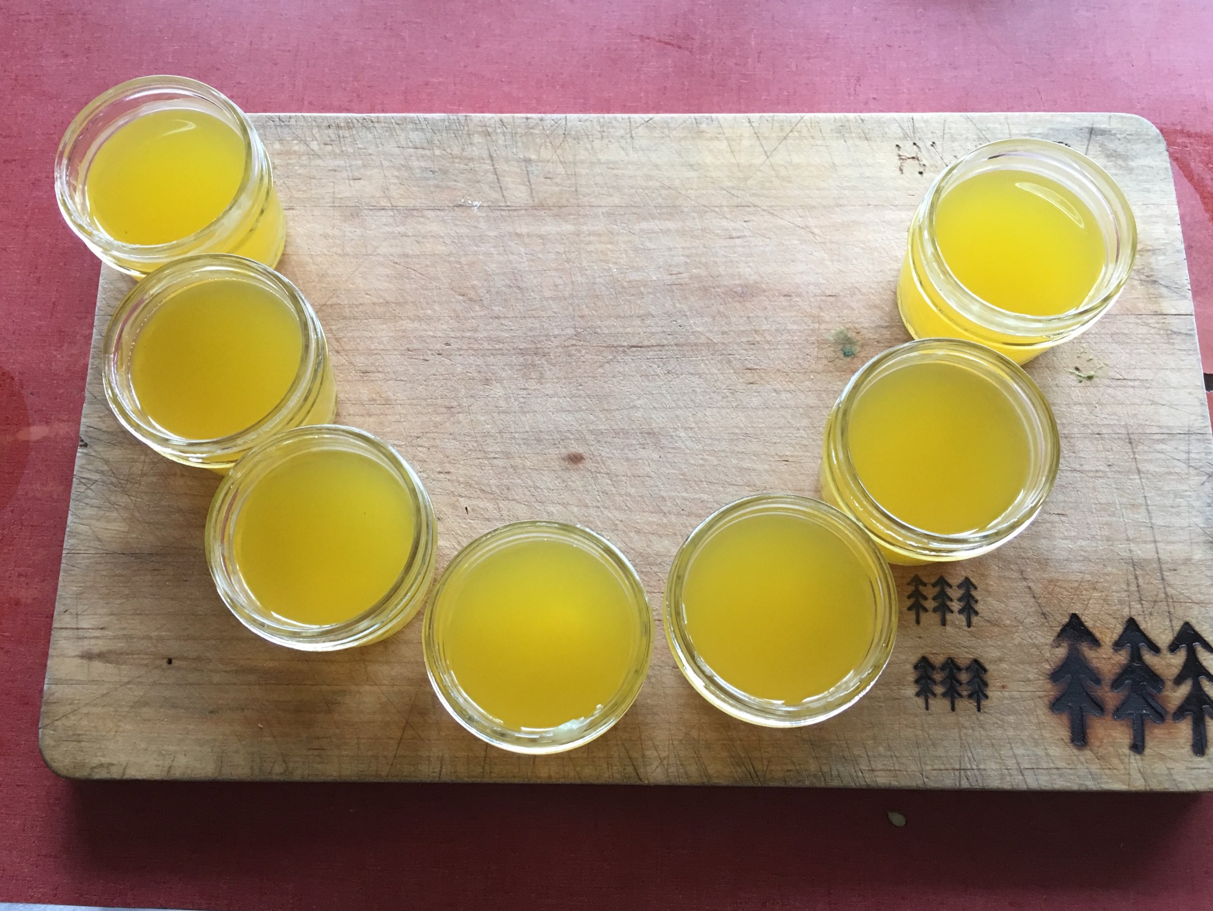 Just made board butter cooling in jars.